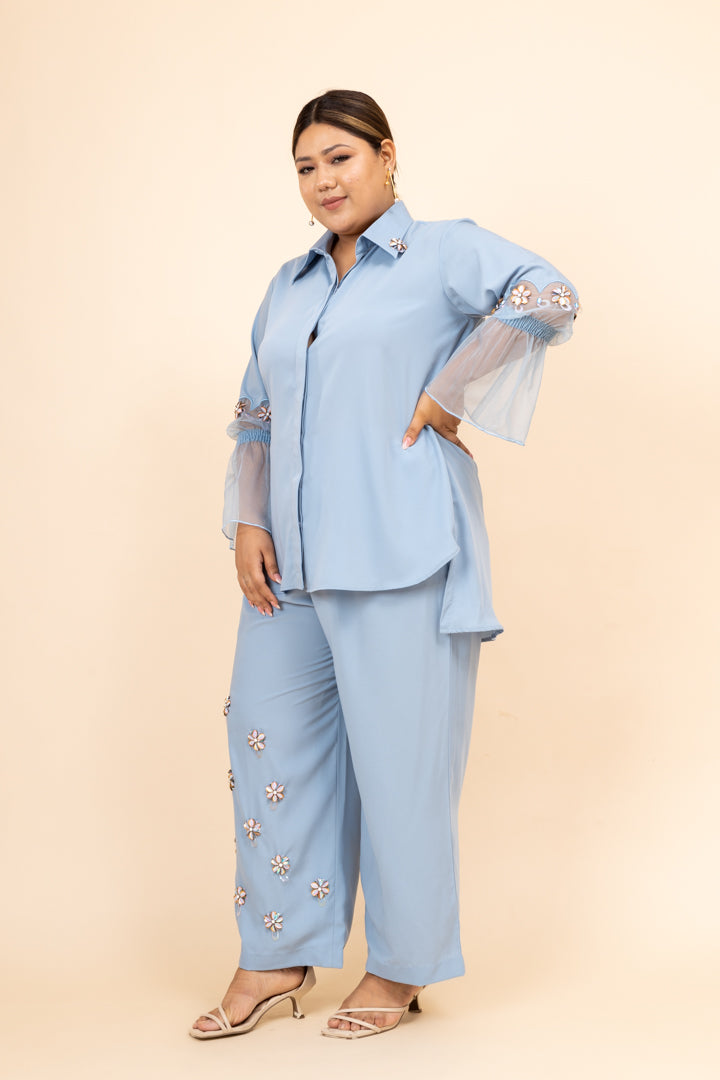 Ambar Sky Blue Co-ord Set