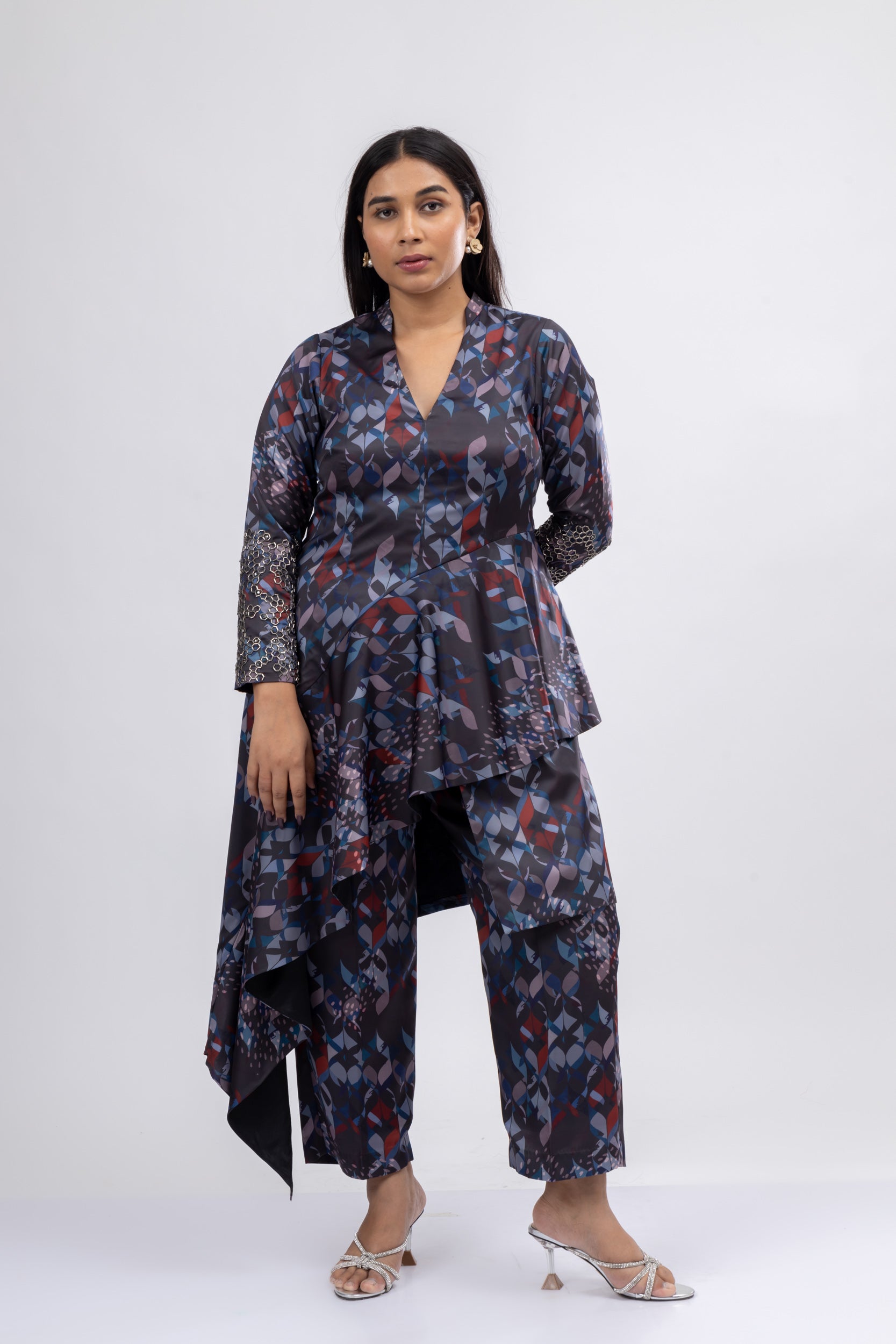 Nighthawks Full Sleeve Printed Co-ord Set