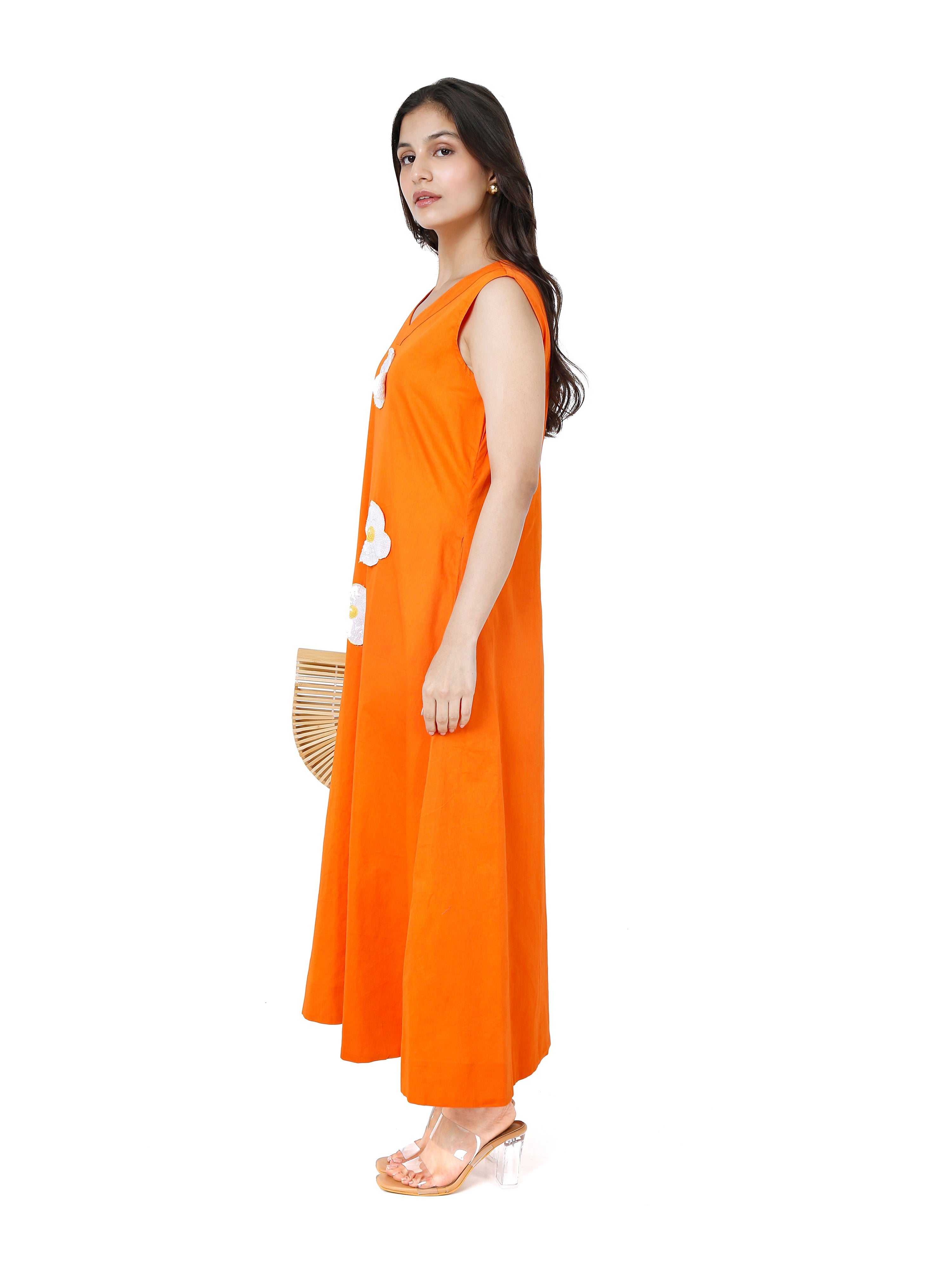 Classic long sleeveless dress