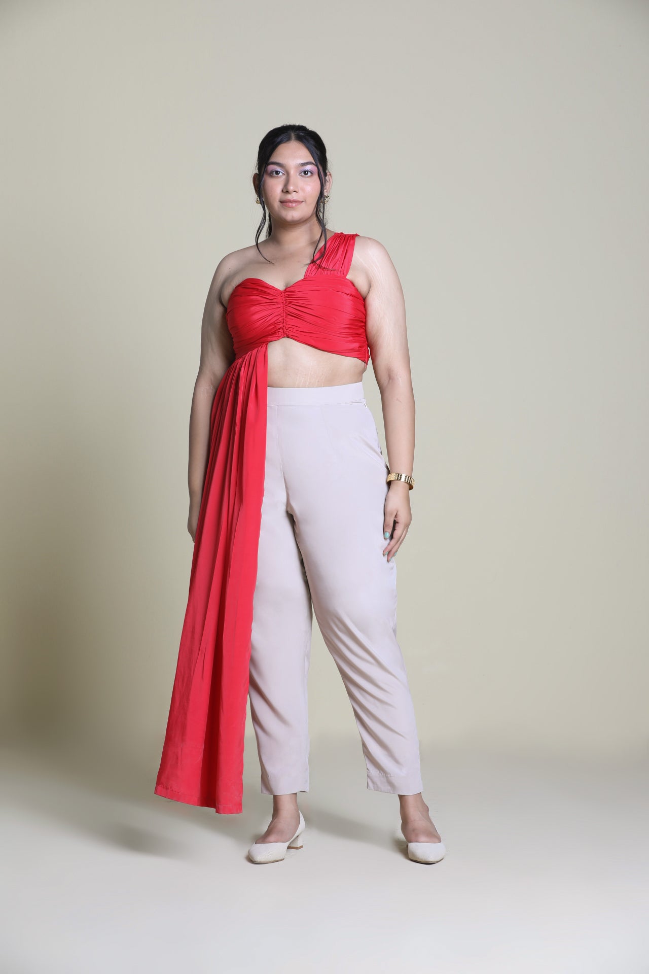 Poppy Drape Crop Top