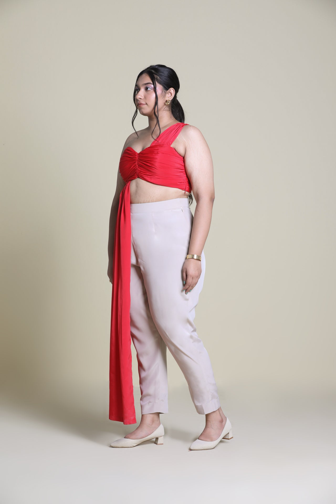 Poppy Drape Crop Top