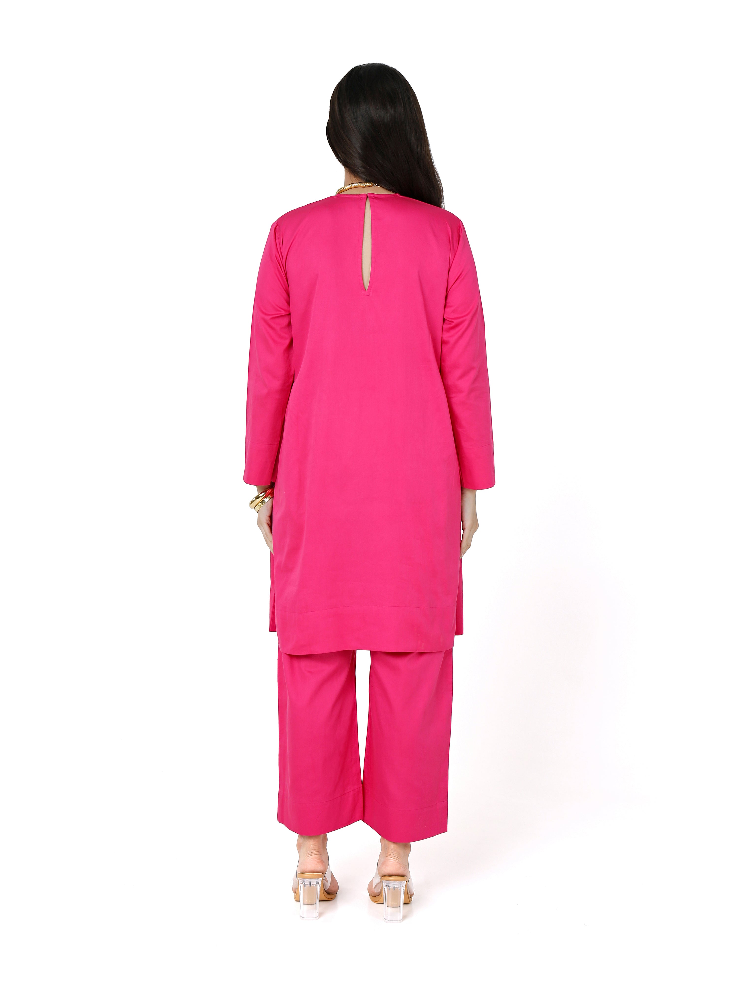 Cotton Satin short kurta set