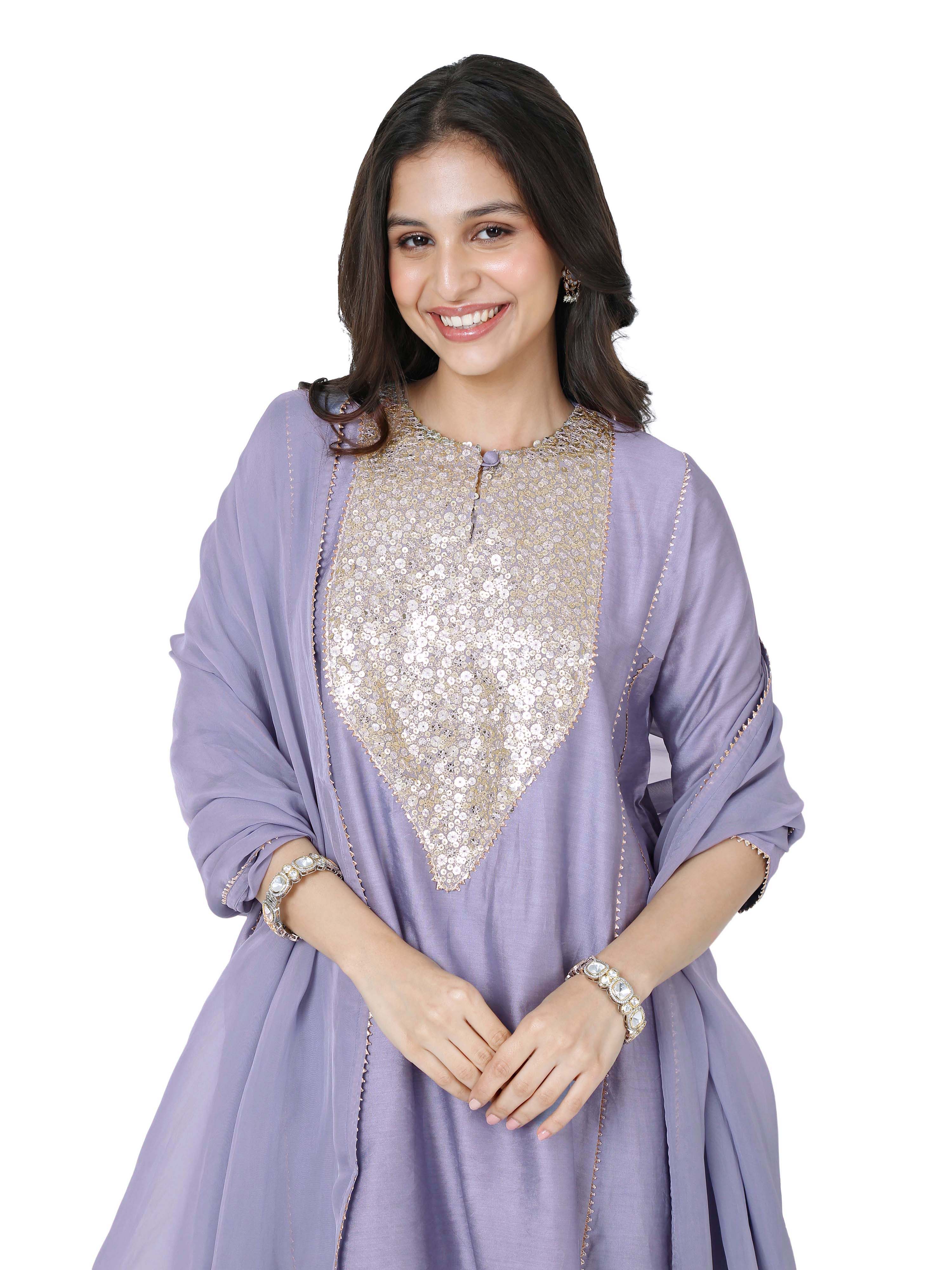 Purple Kali Kurta