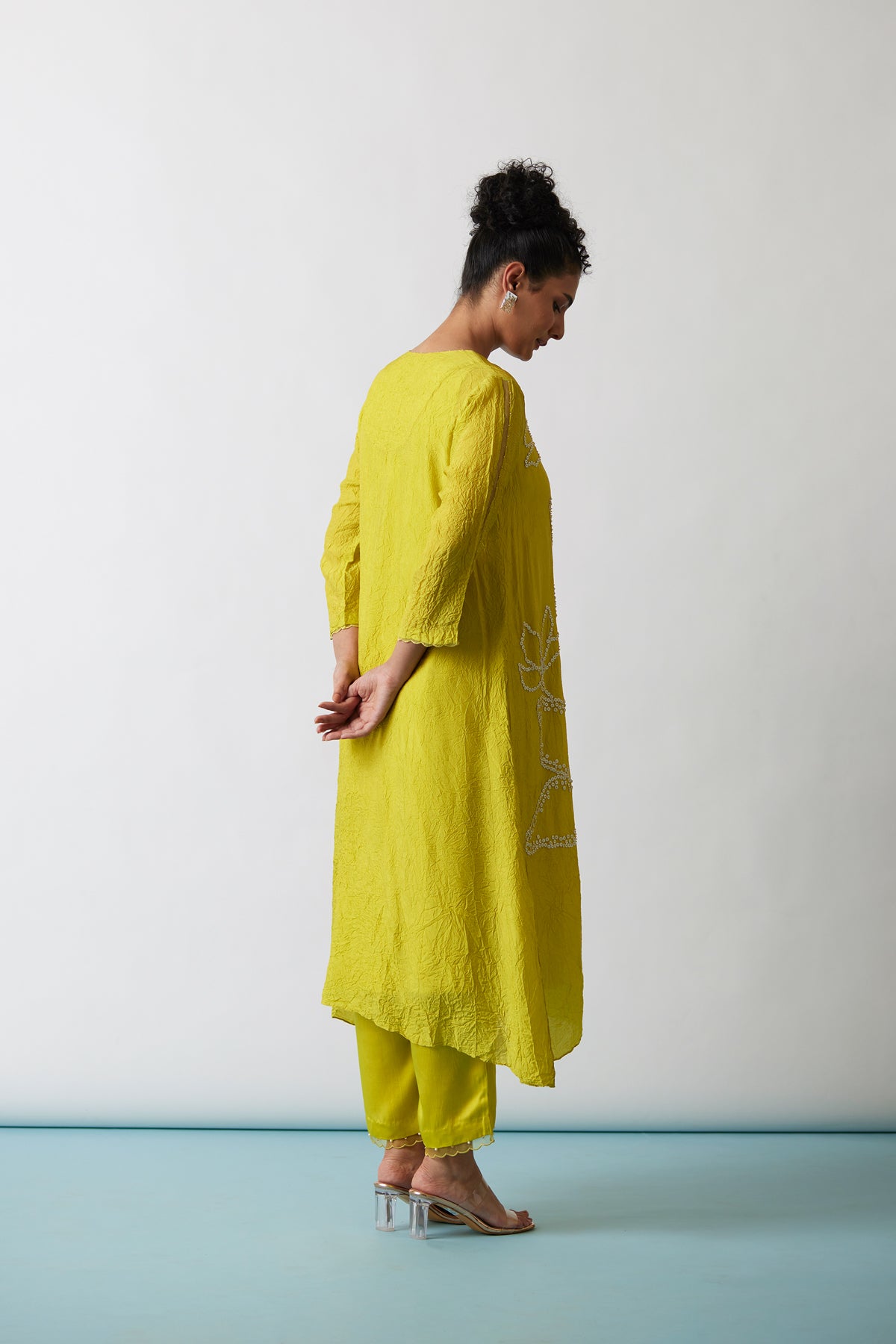 Citrene Crushed silk Kurta set