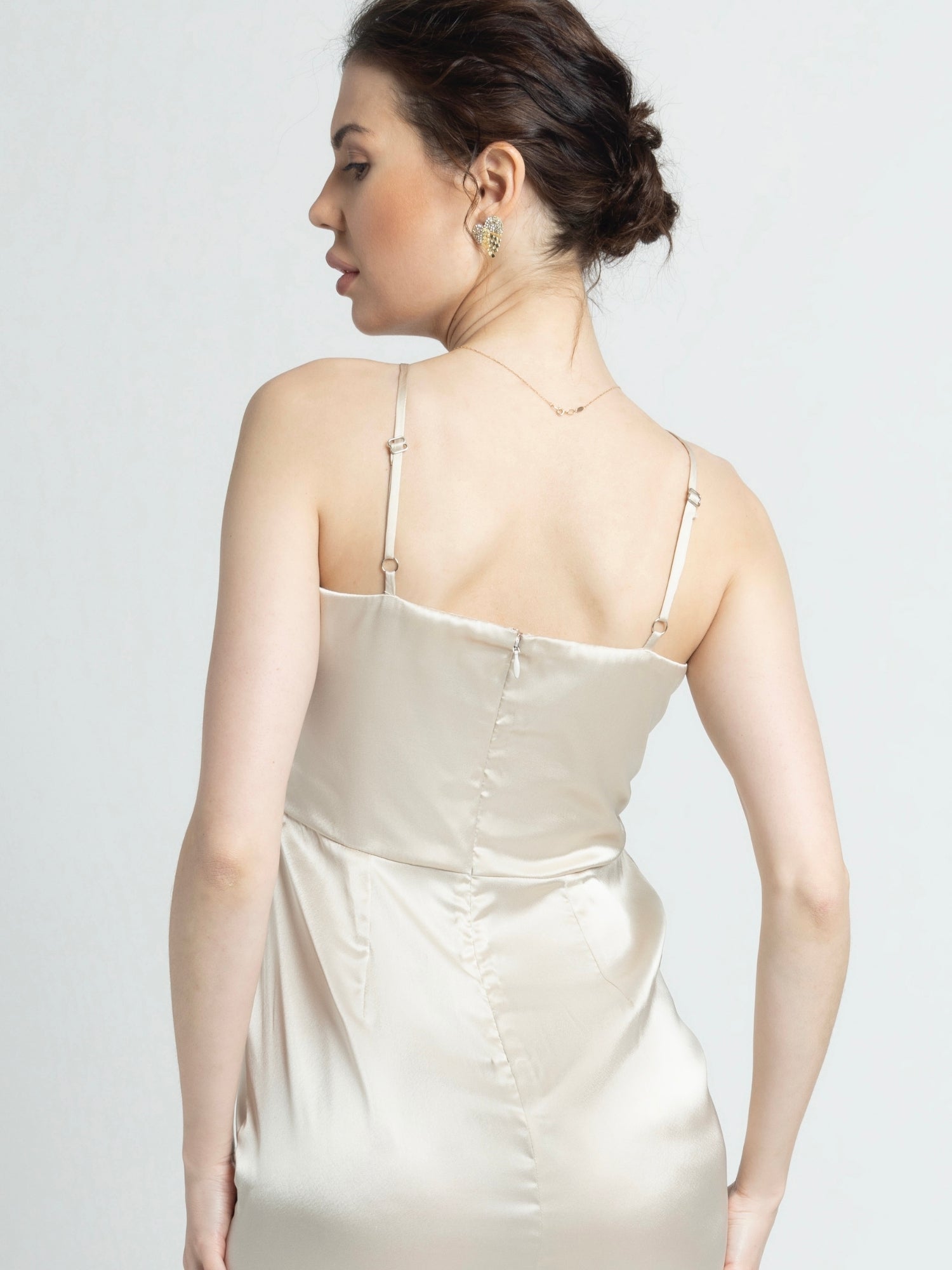 Creamy Flair Maxi Dress