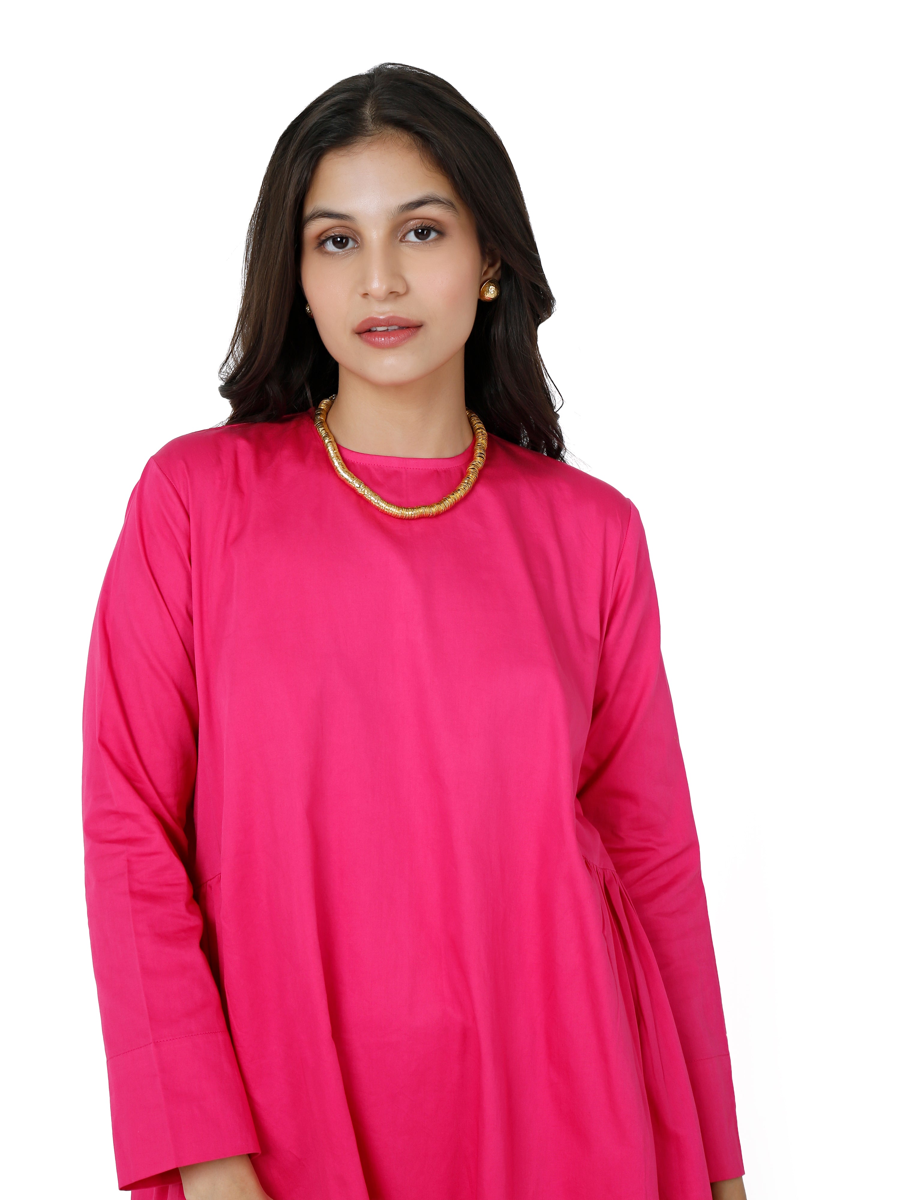 Cotton Satin short kurta set