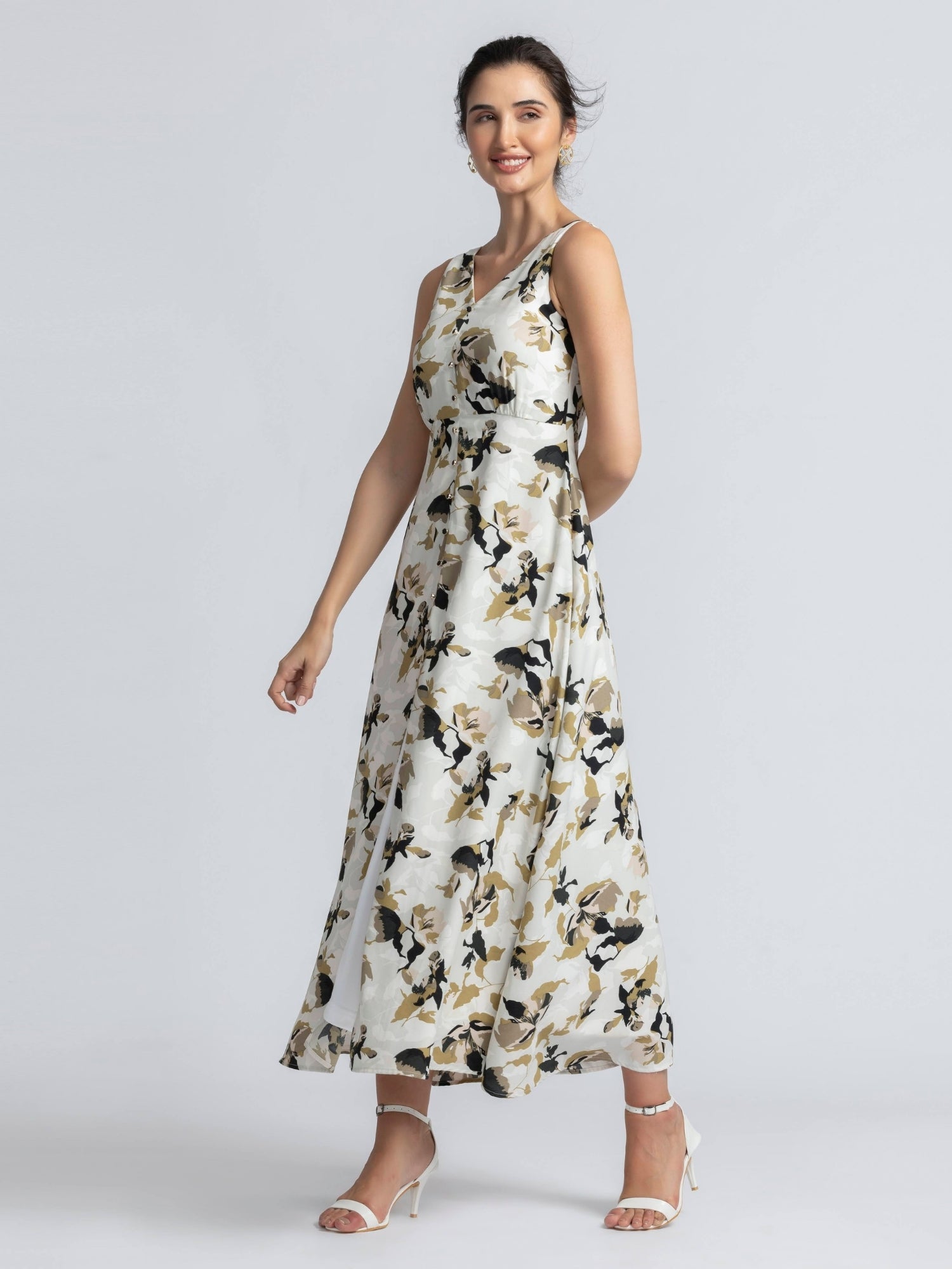 Autumn Romance V Maxi Dress