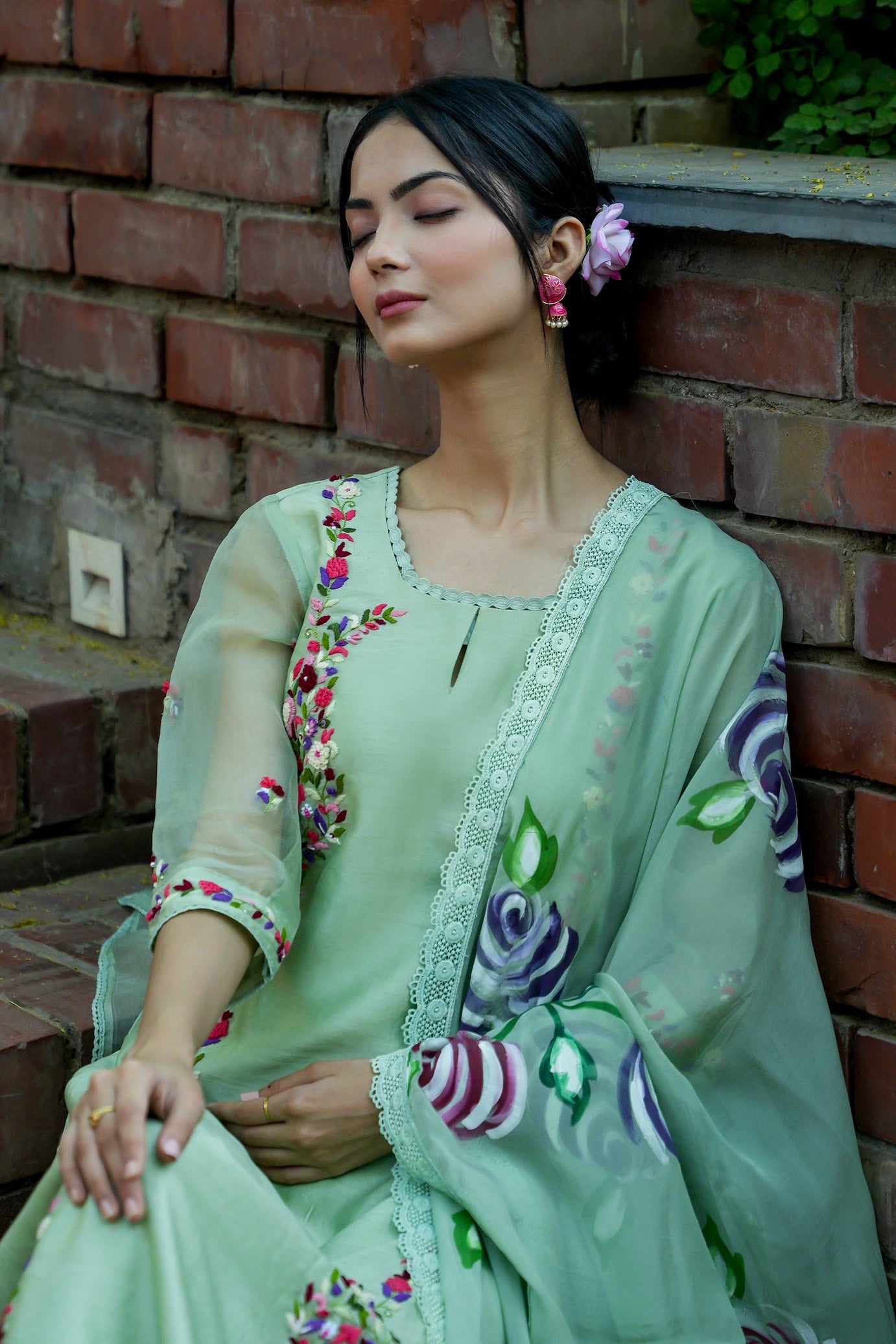 Emerald Forest Green Kurta Set