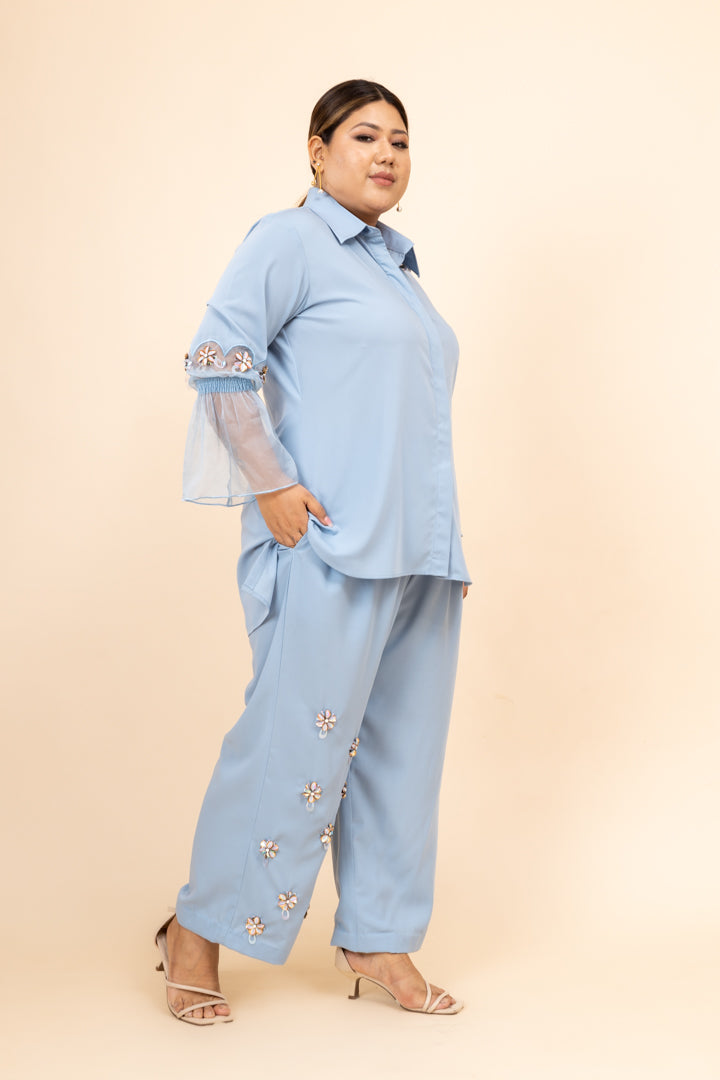 Ambar Sky Blue Co-ord Set