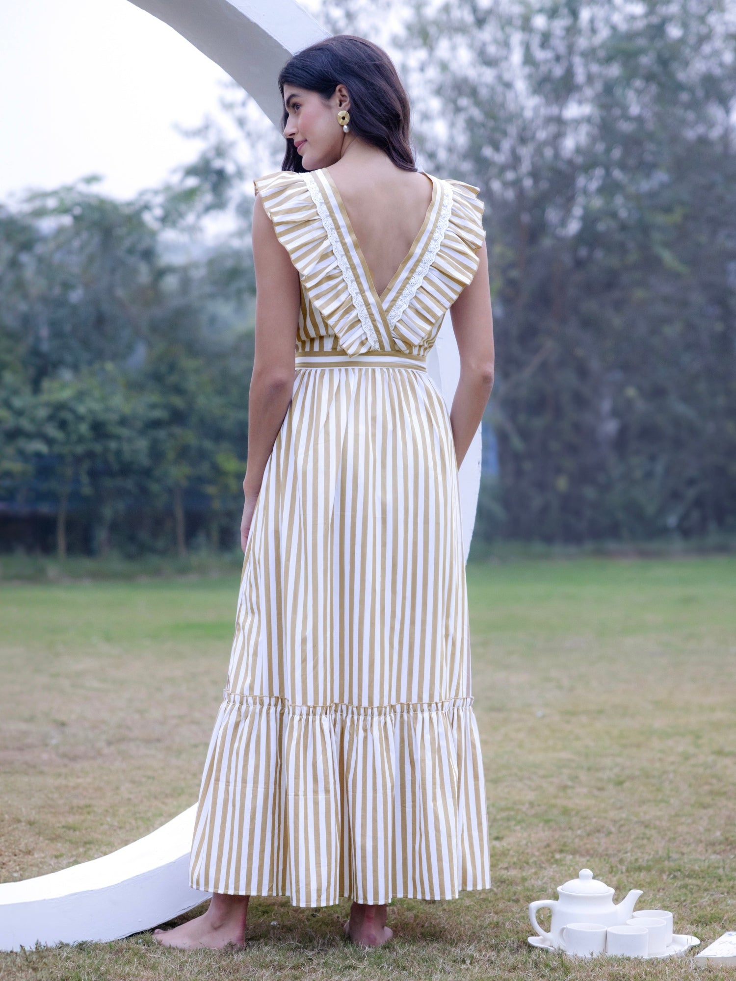Riviera Elegance Maxi Dress