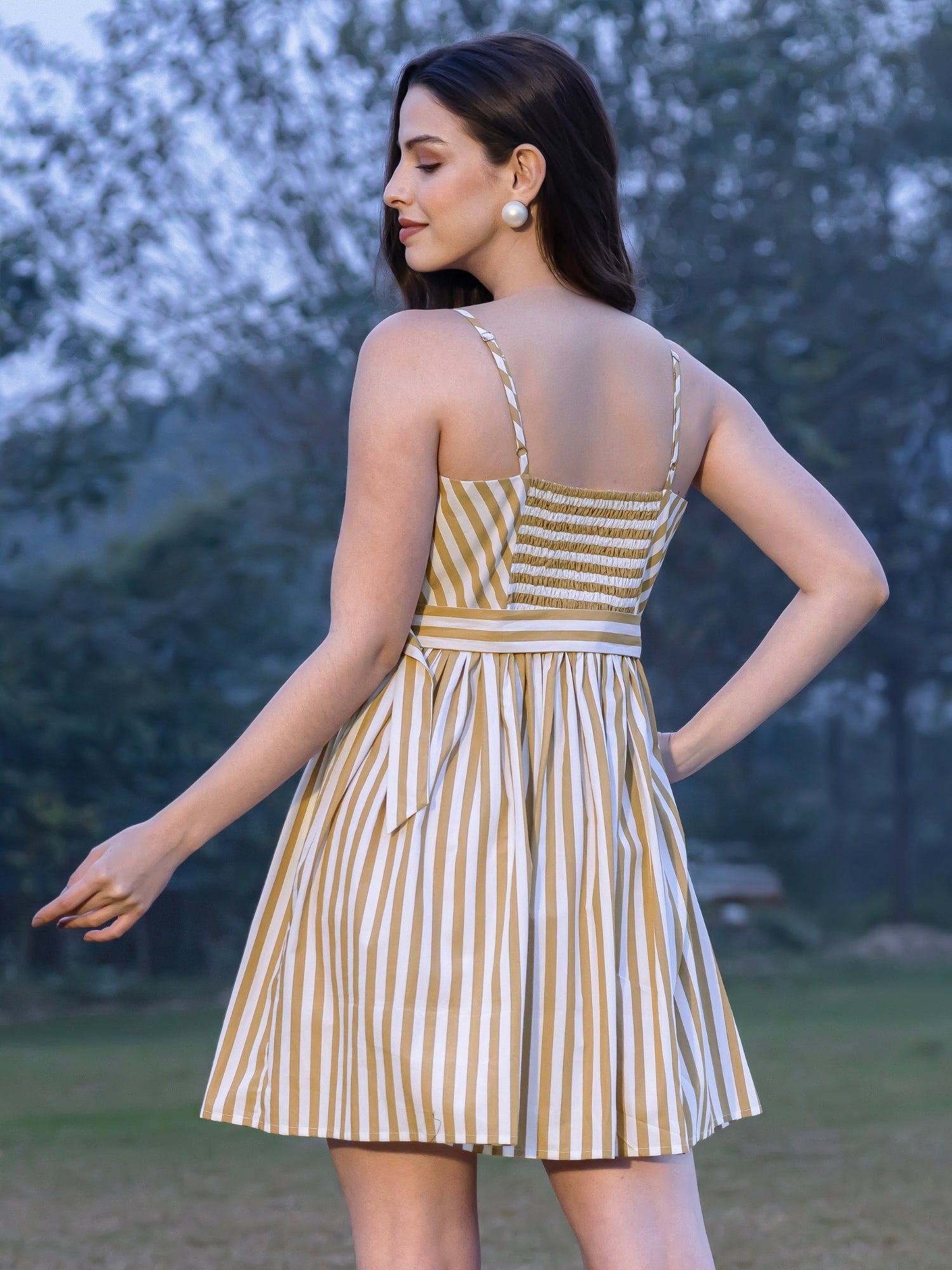 Riviera Elegance Chic Mini Dress