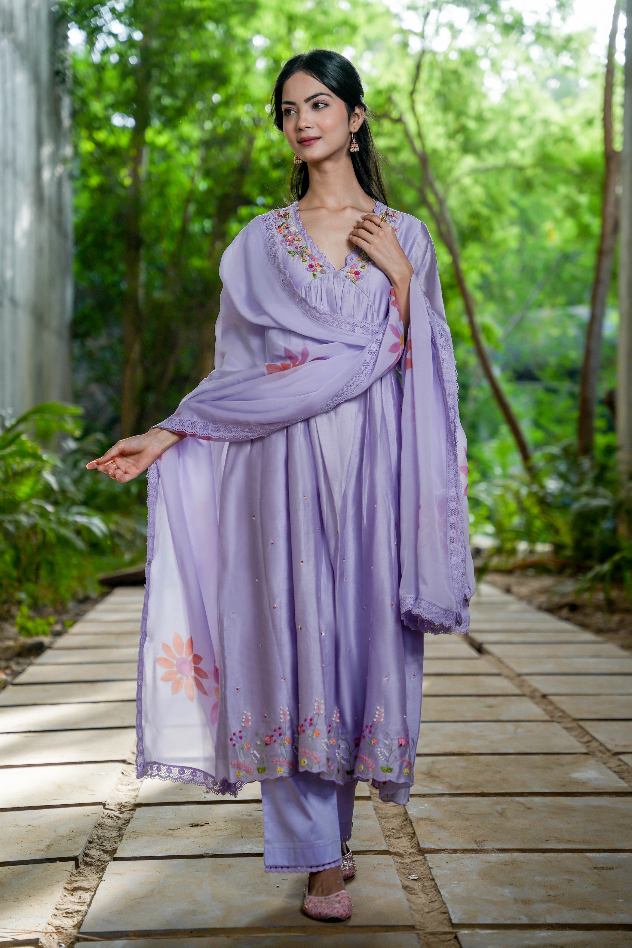 Serene Lilac Kurta Set