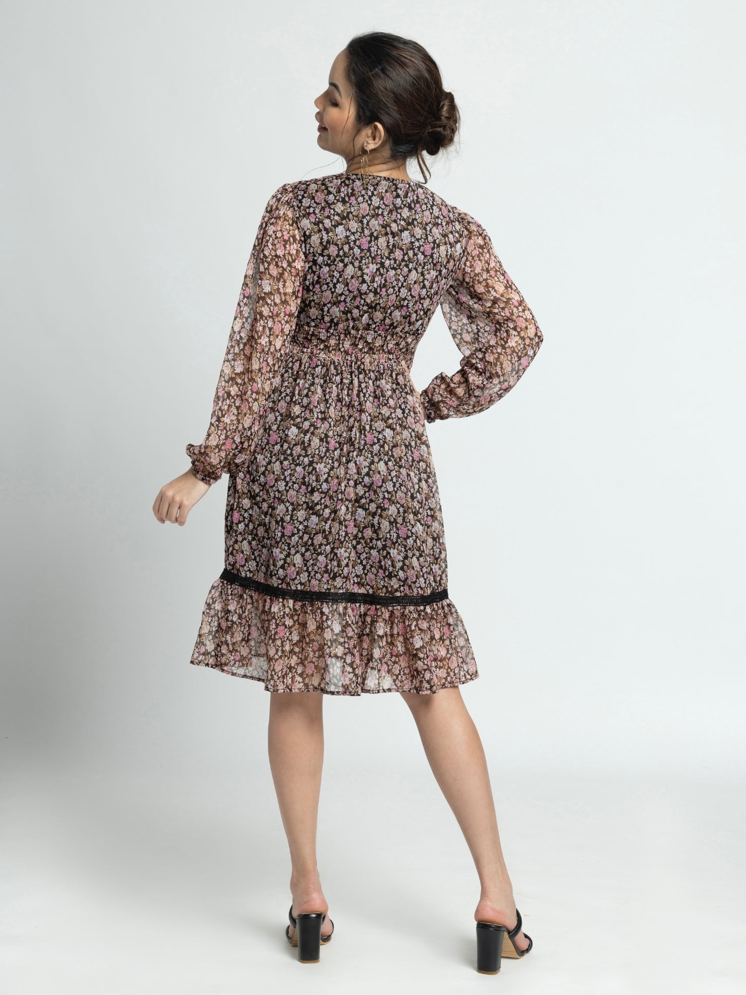 Cocoa Blossom V Mini Dress