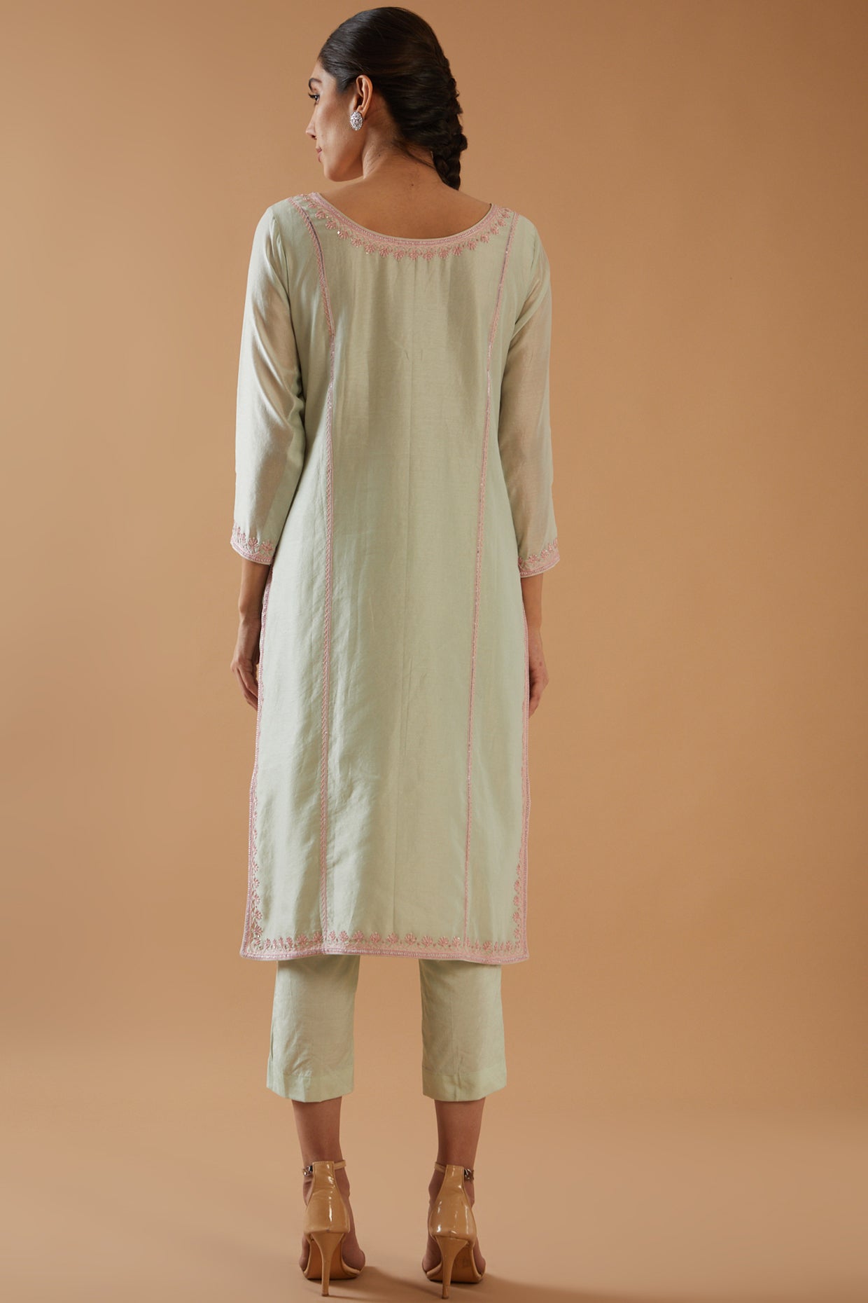 ZARDOZI HAND EMBROIDERED KURTA SET