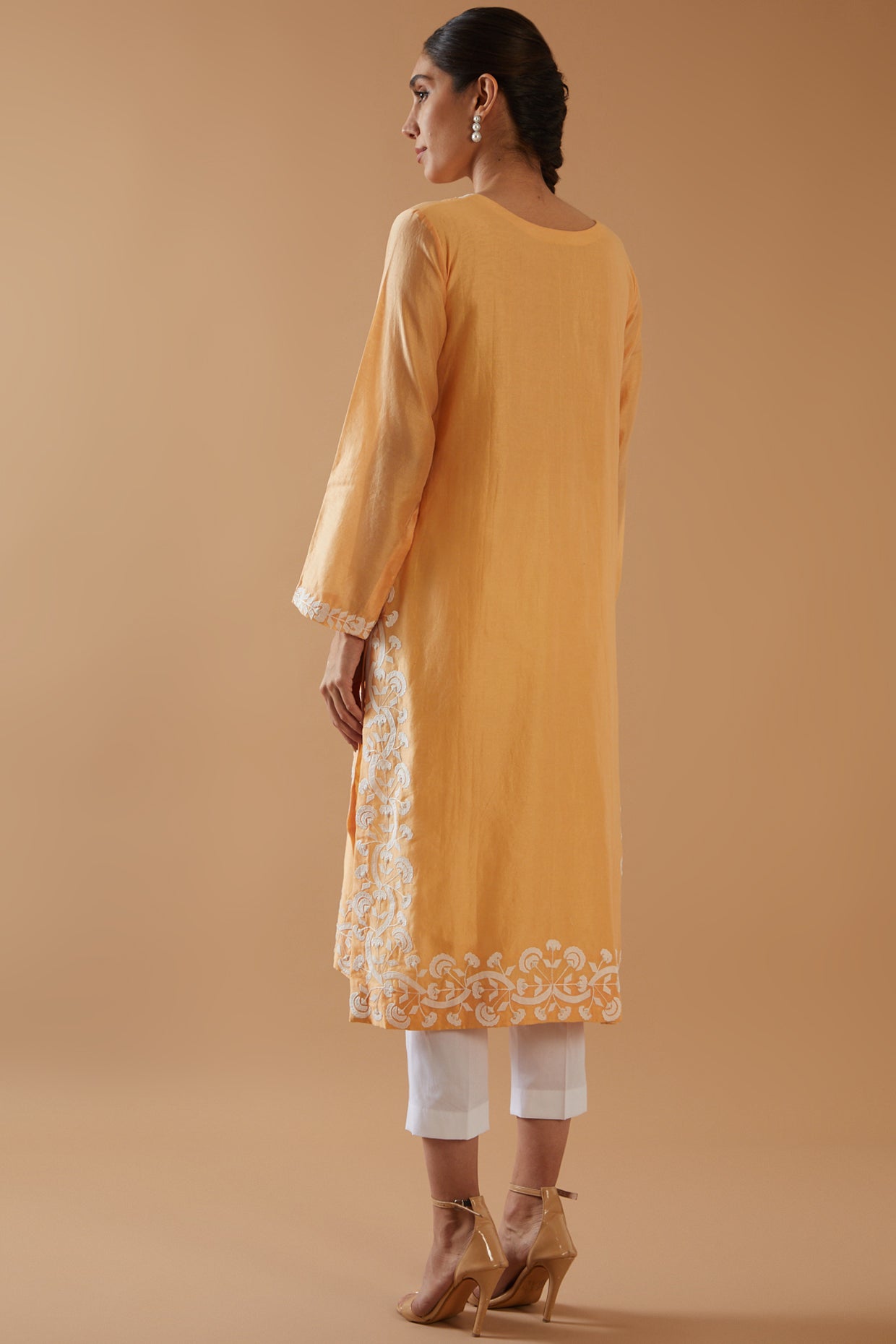 HAND APPLIQUE KURTA SET