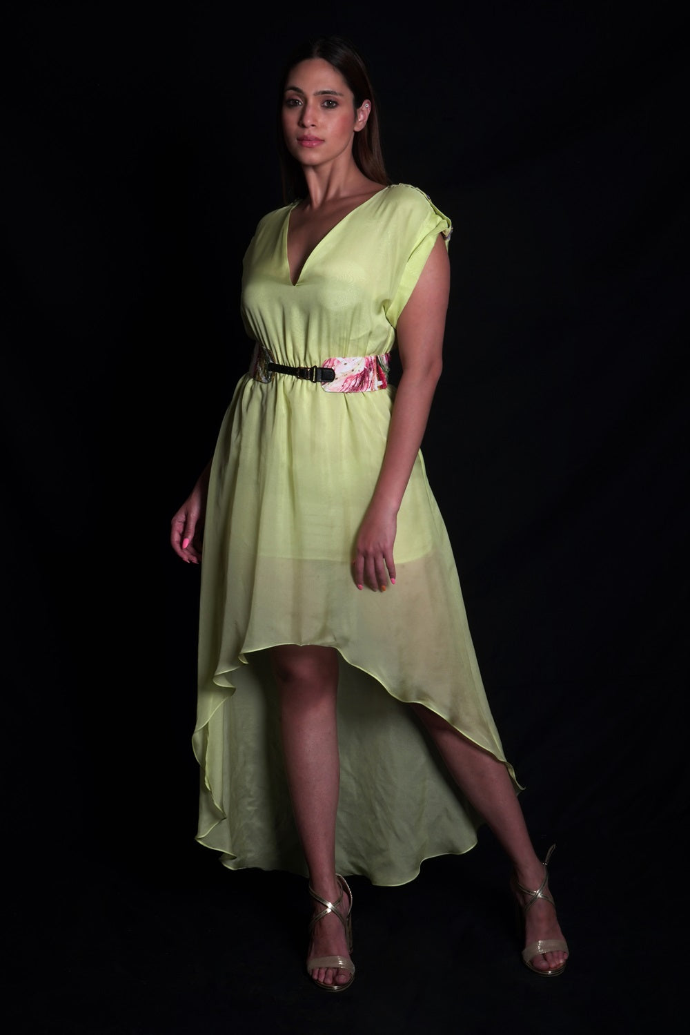 Daiquiri Green Asymmetric Dress