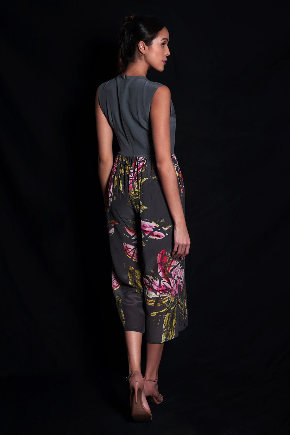 Titanium Floral Printed Jumpsuit