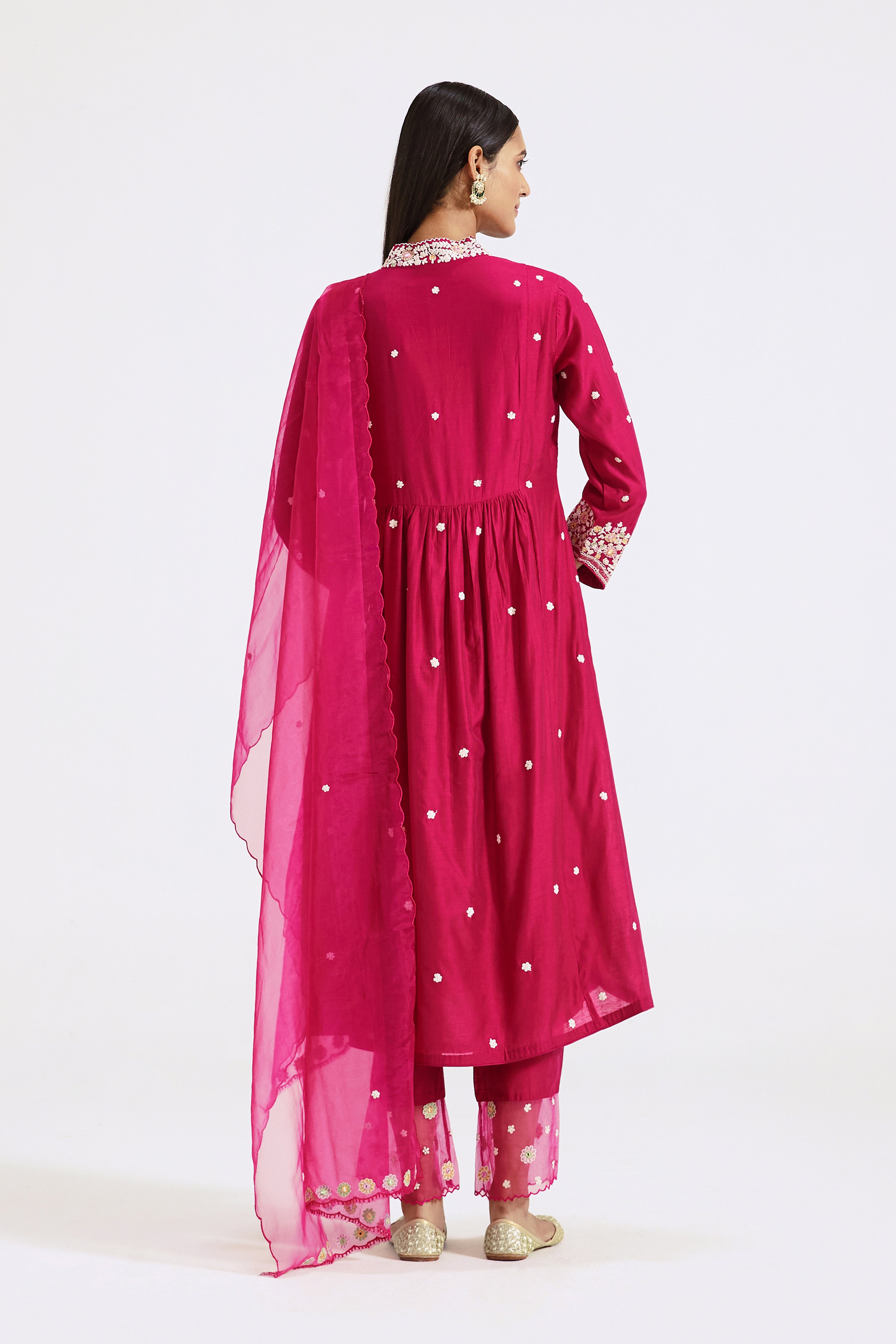 Rani Pink Embroidered Suit Set