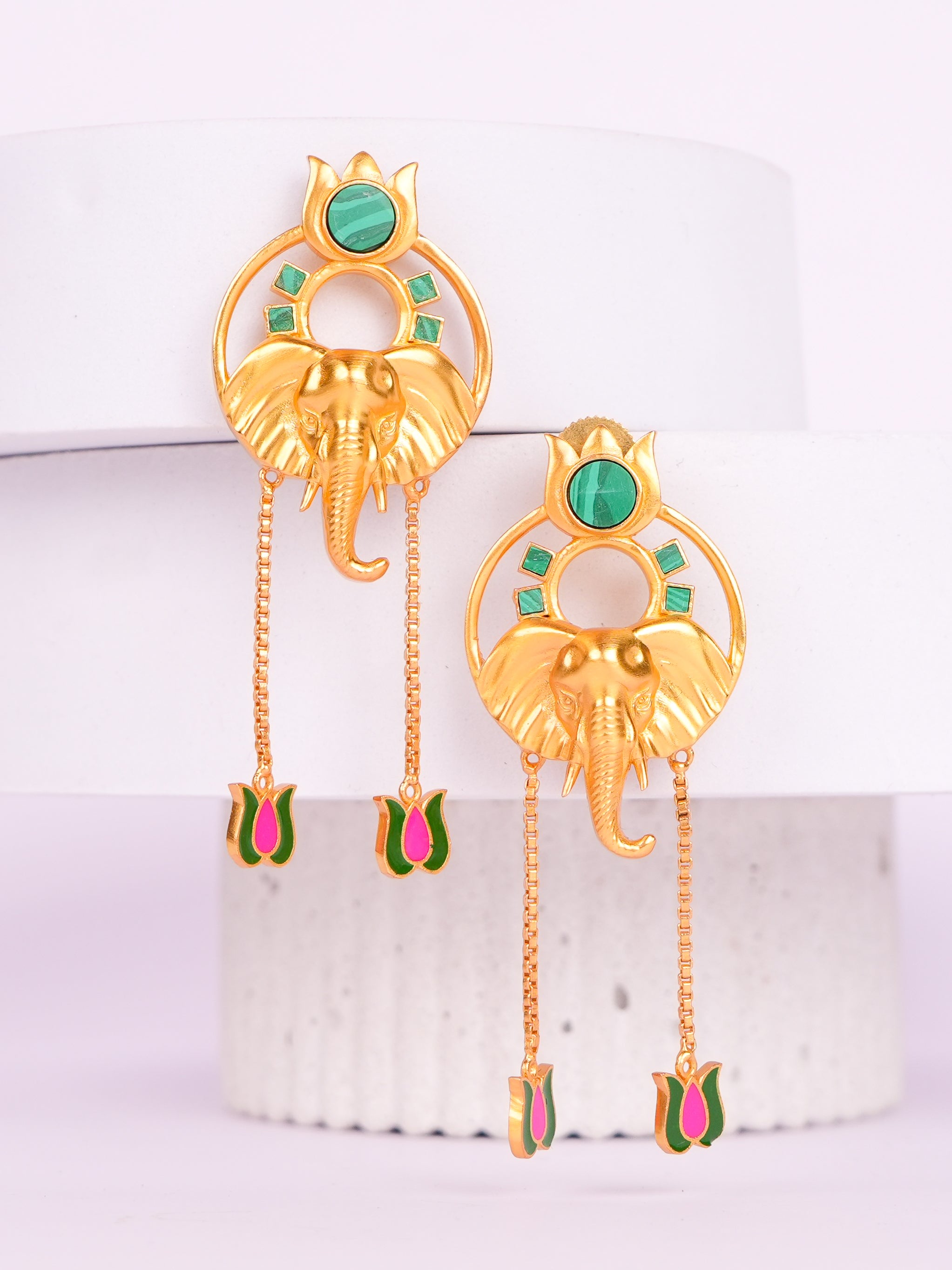 Lotus Trunk Earrings