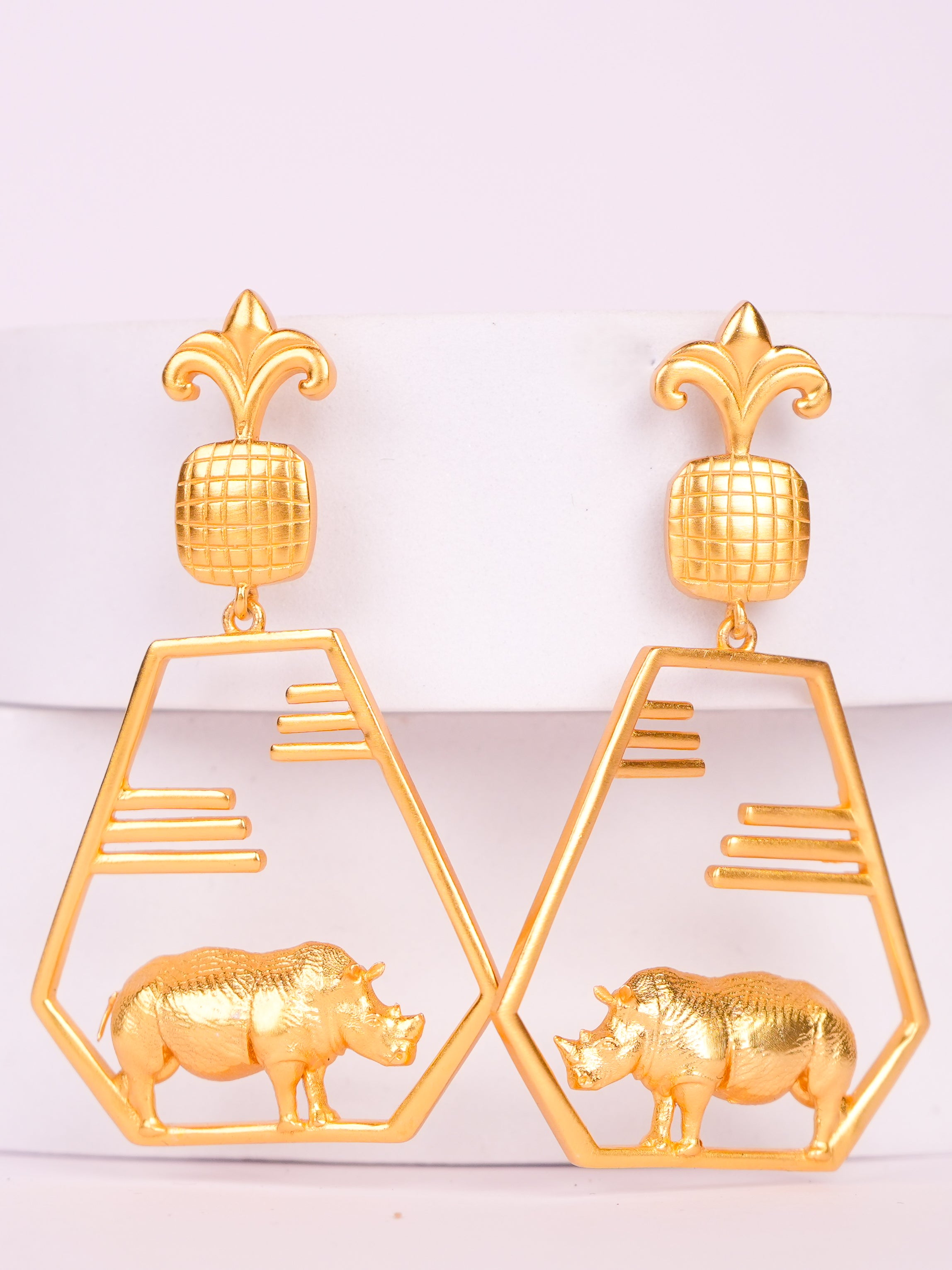 Rhino Crest Earrings
