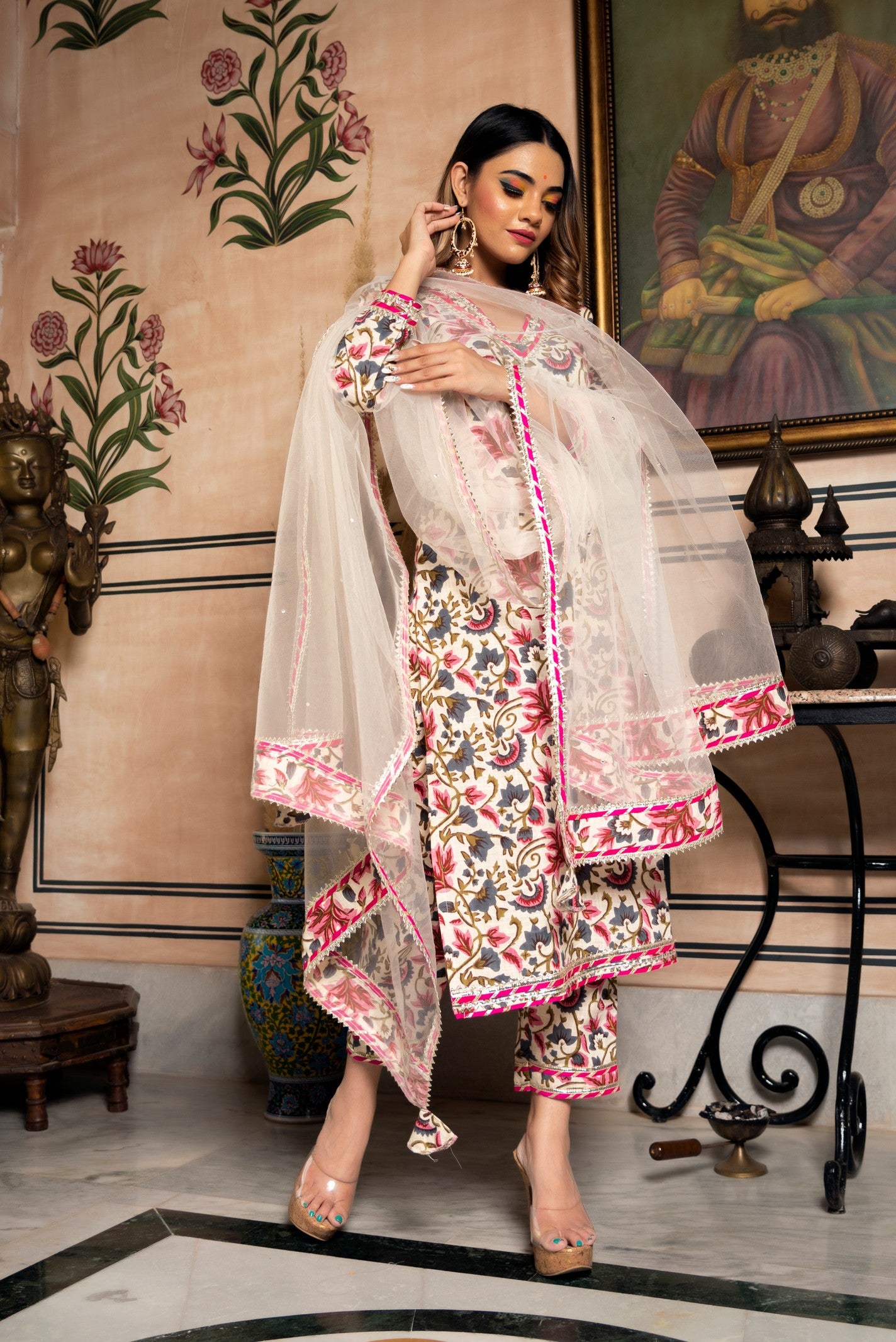 GARDEN ROSE COTTON SUIT SET.