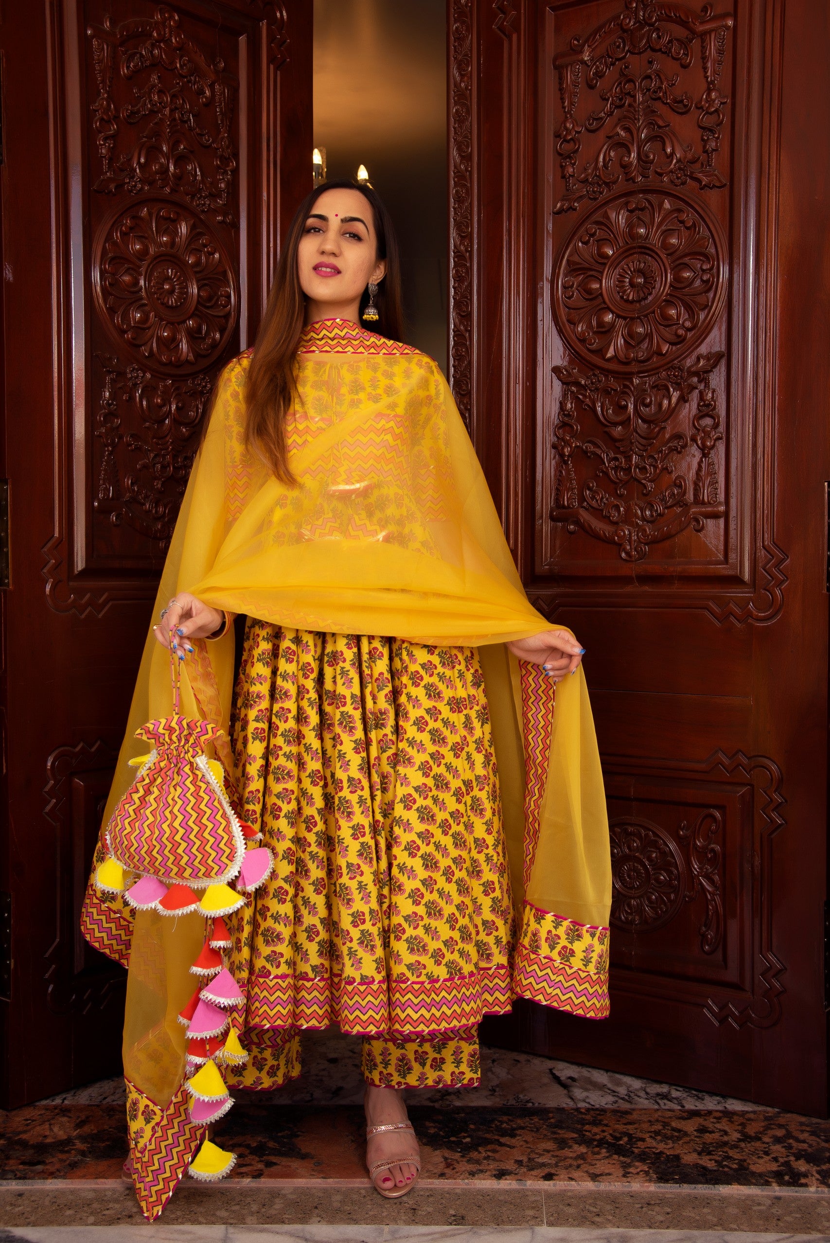 DARIYA COTTON ANARKALI SET