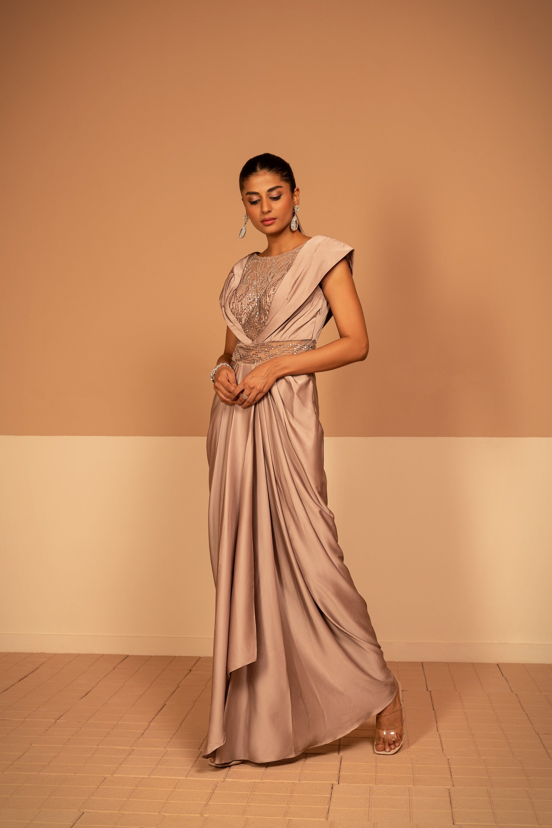 Alina Champagne Grace Dress