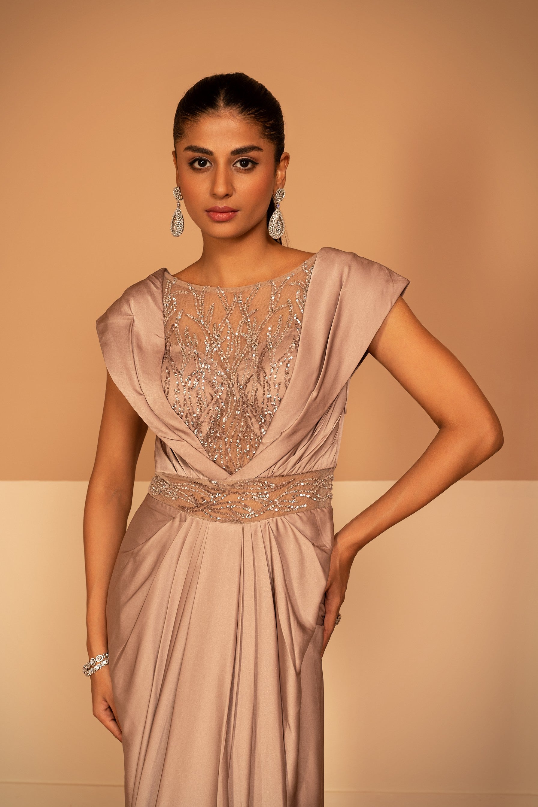 Alina Champagne Grace Dress