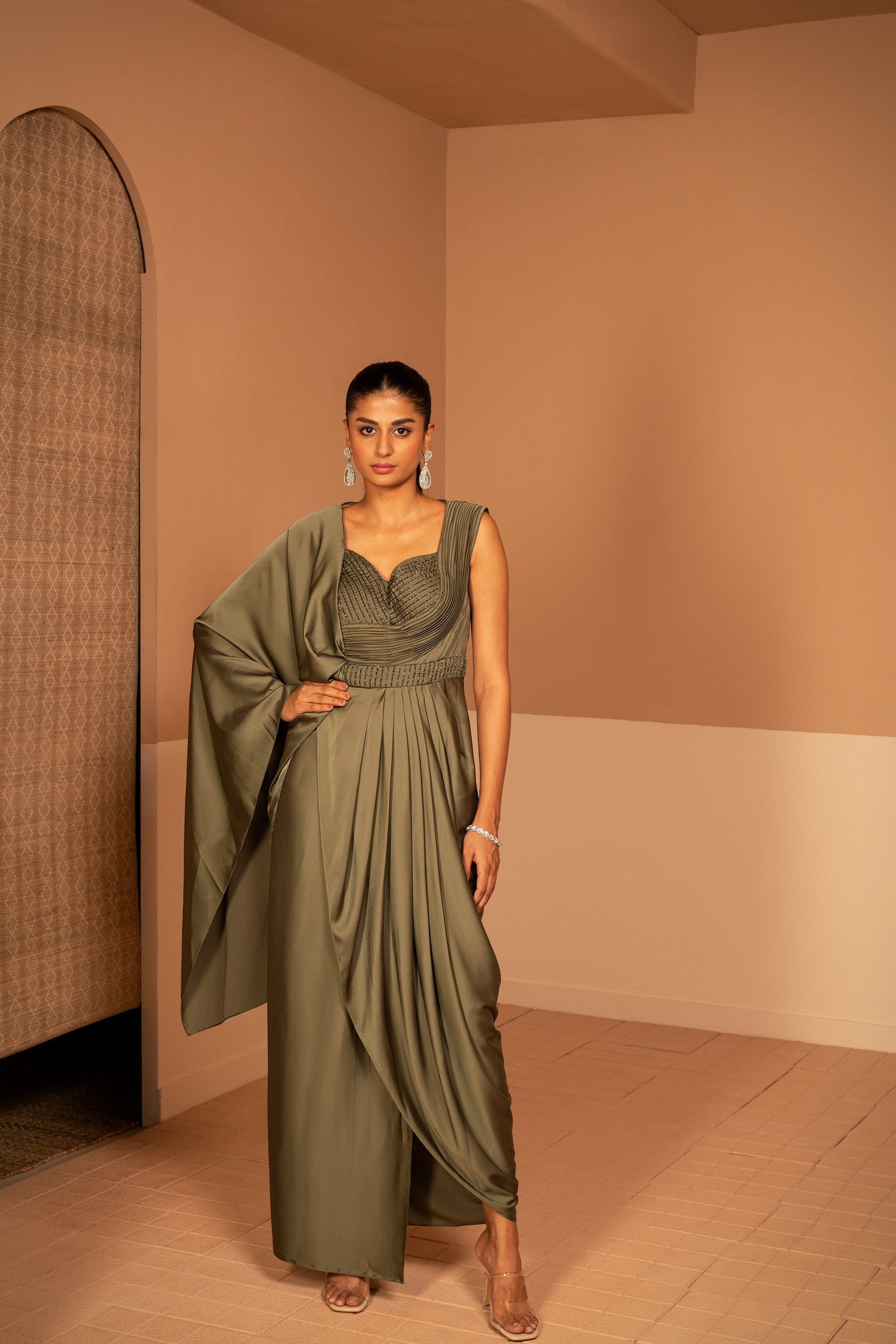 Laeba Olive Green Dress