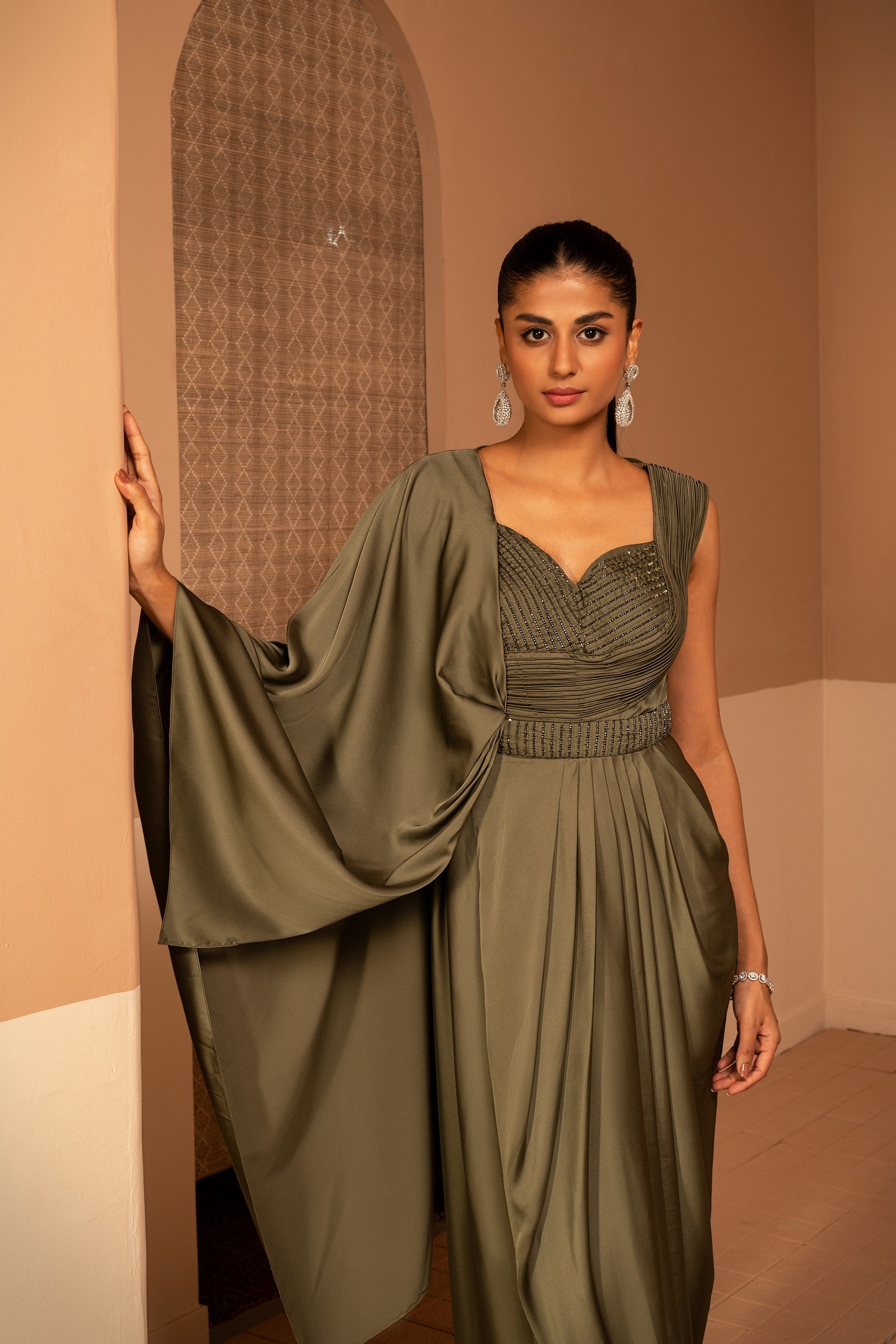 Laeba Olive Green Dress