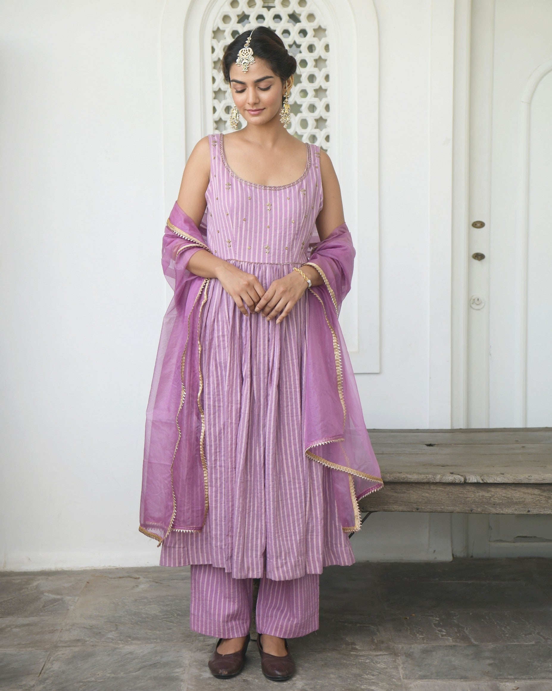 Lavender Spring Kurta Set