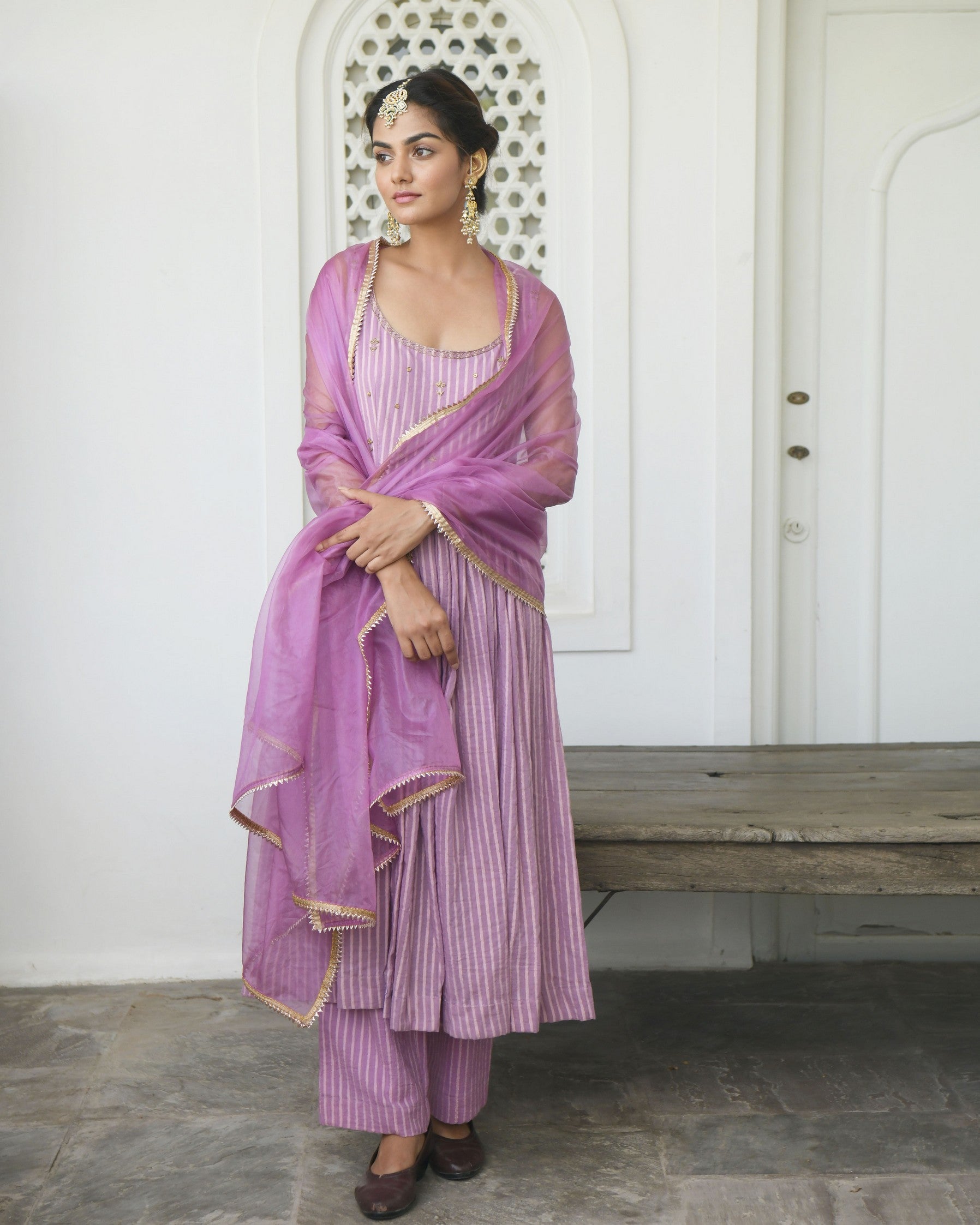 Lavender Spring Kurta Set