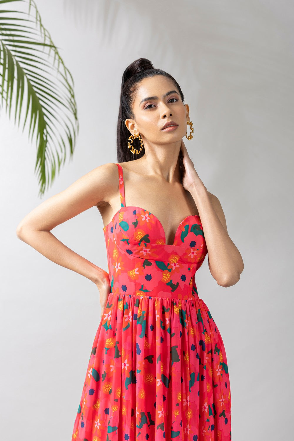 Bustier midi dress