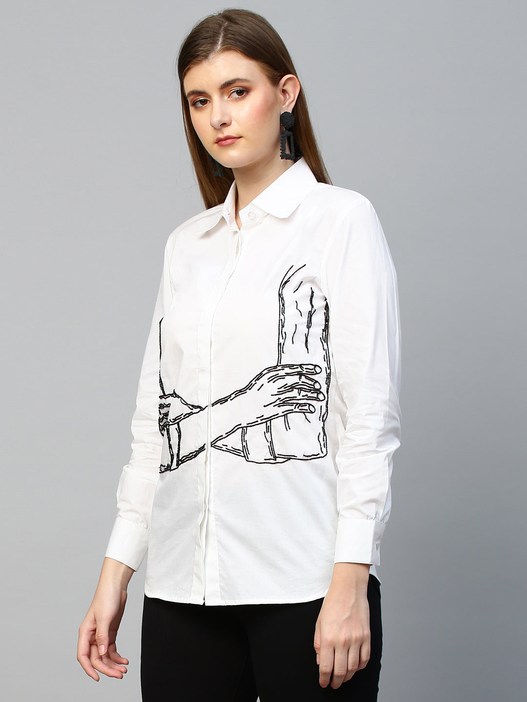 Folded hands shirt