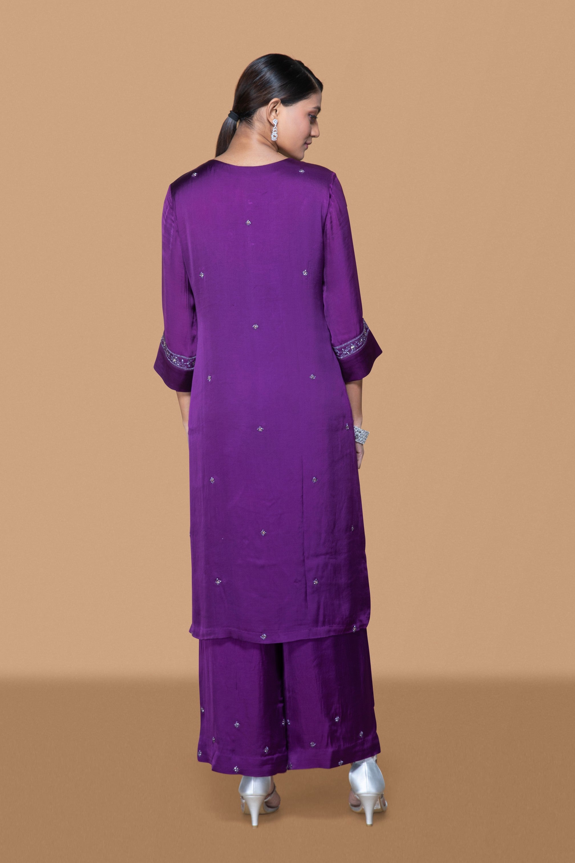 Deep Purple Kurta Set