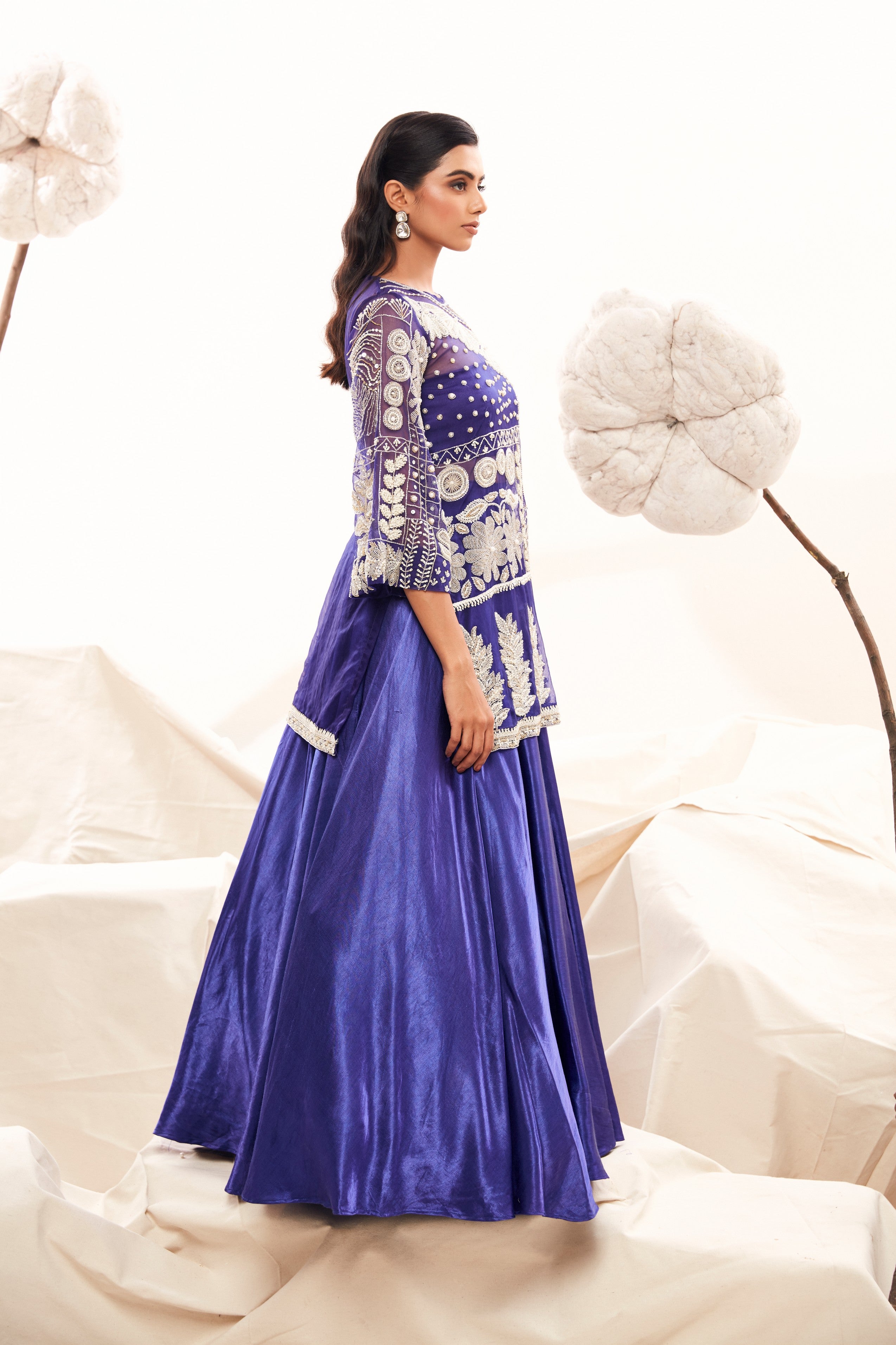 Glamorous lehenga with embroidered kurta