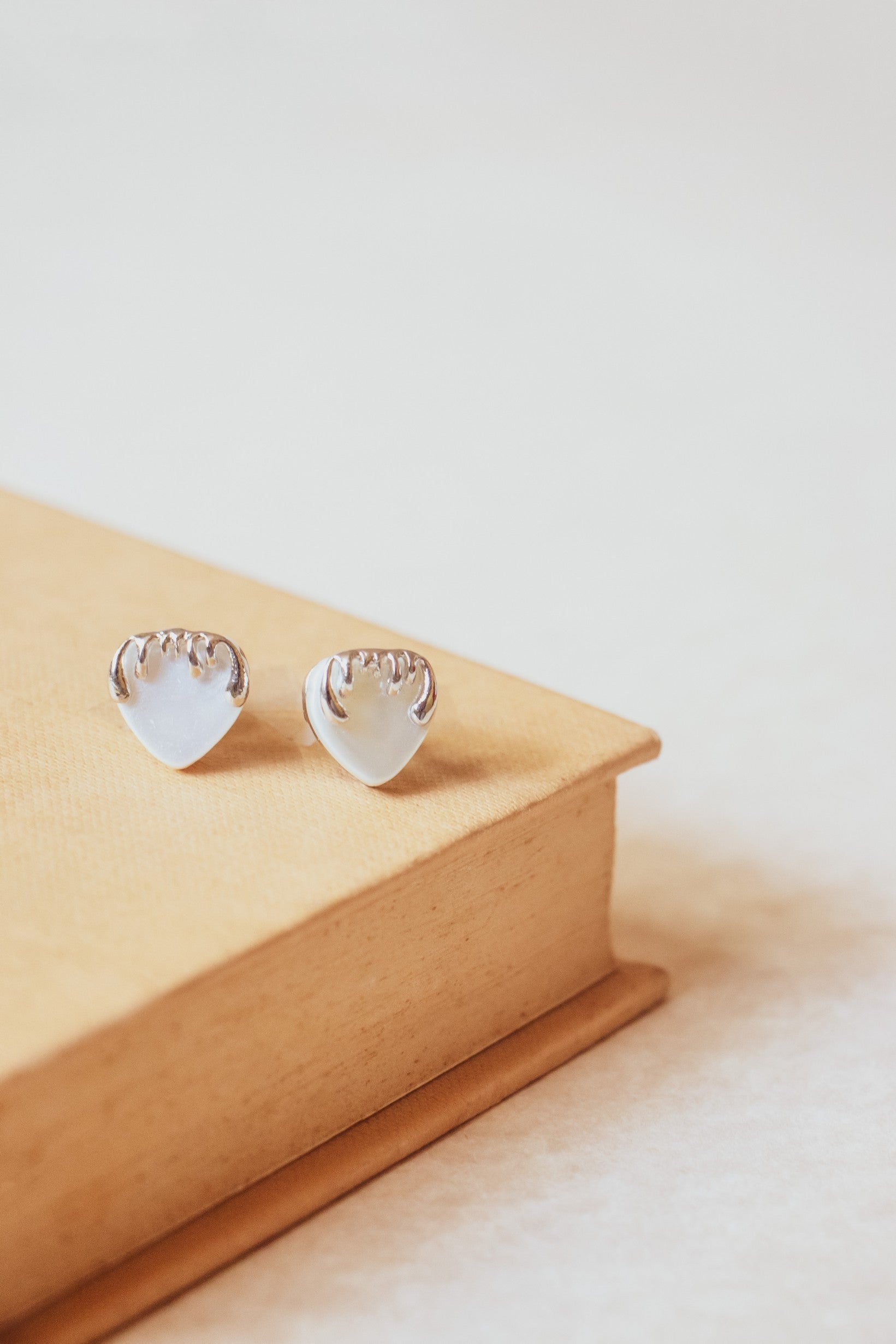 Melting Heart Earrings- Silver