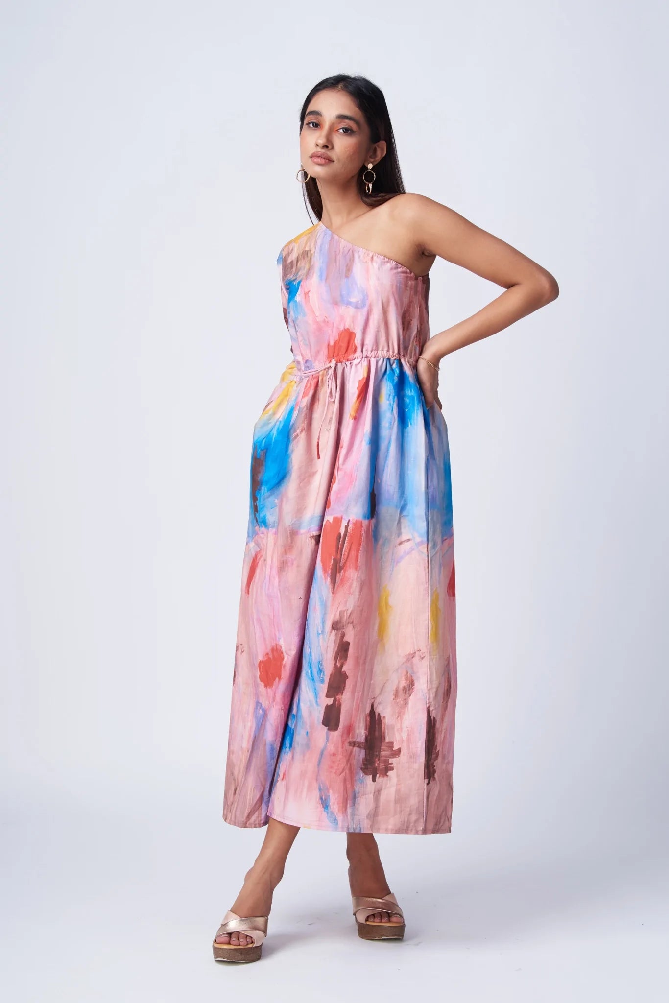 Love & Thor [ one shoulder maxi ]