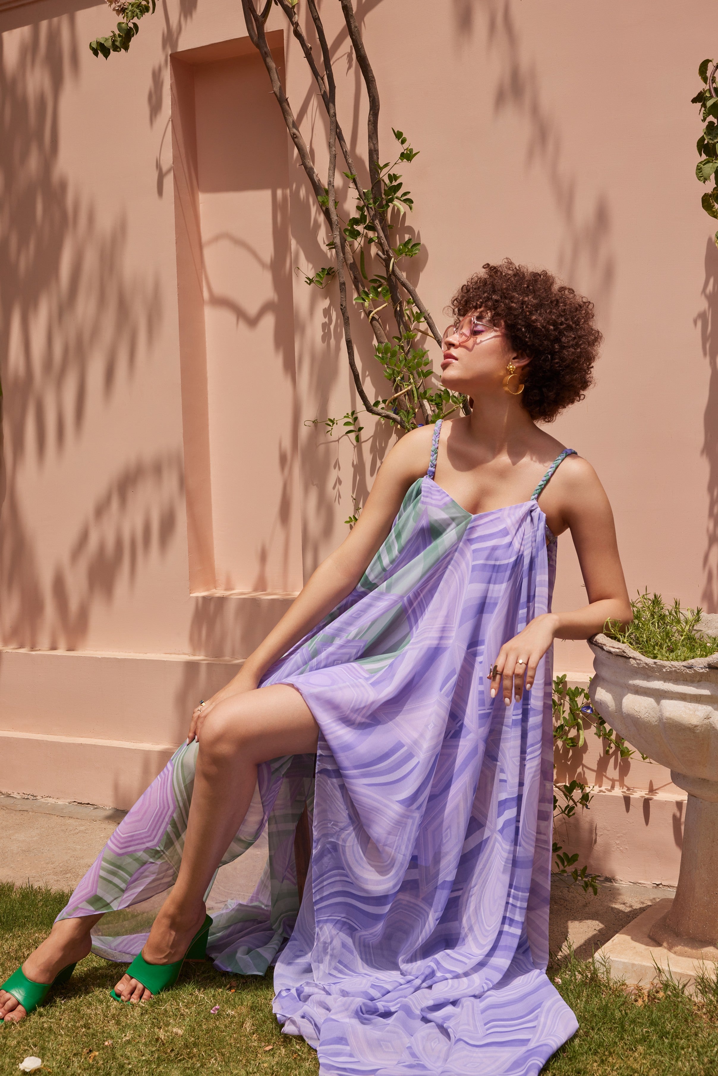 Lavender Current Cape Dress