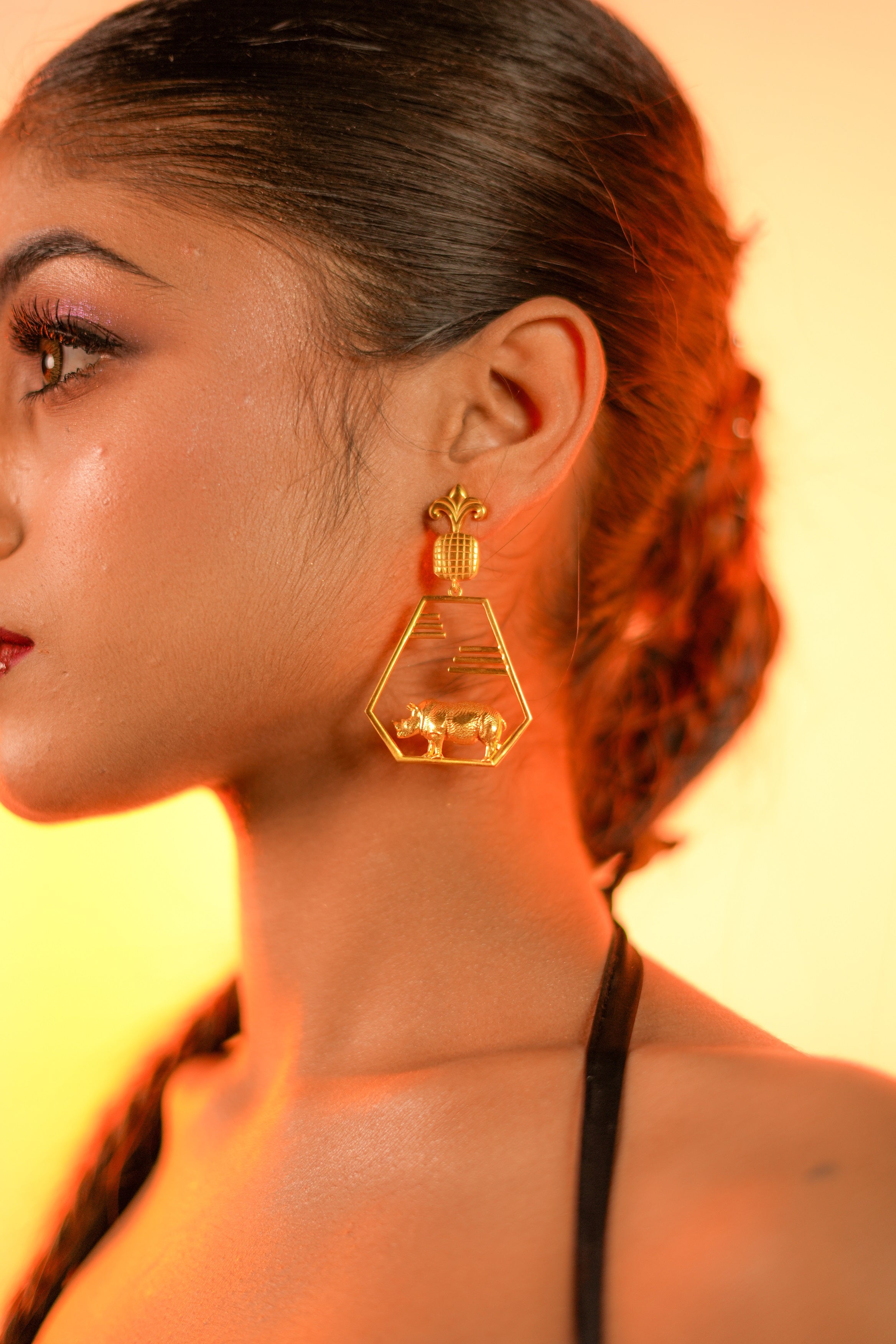 Rhino Crest Earrings