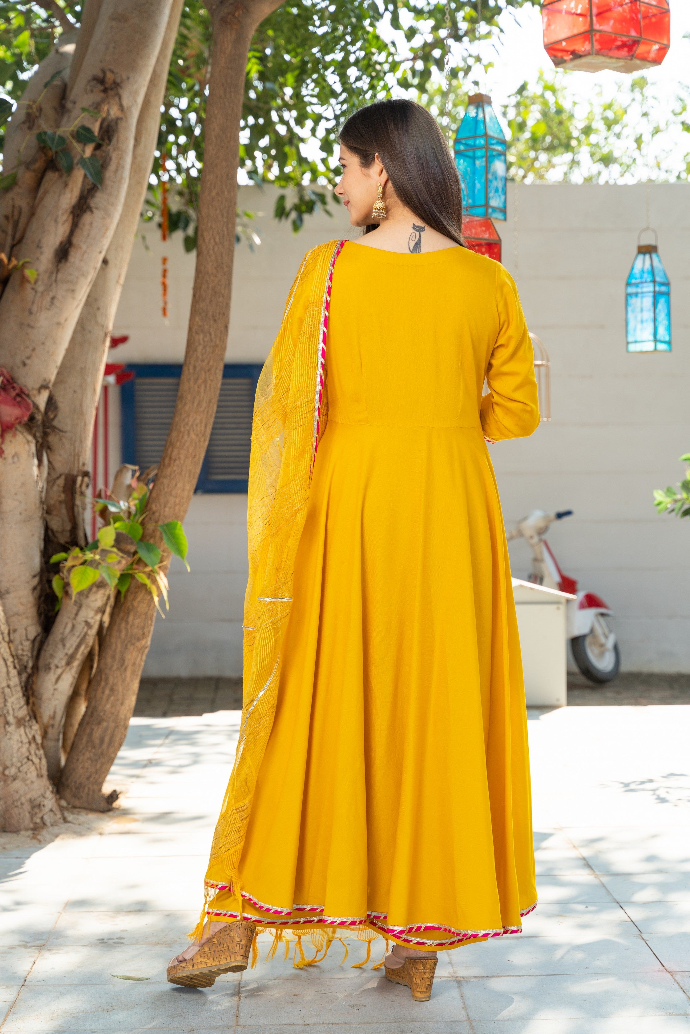 Sunsine Yellow Kurta Dupatta Set