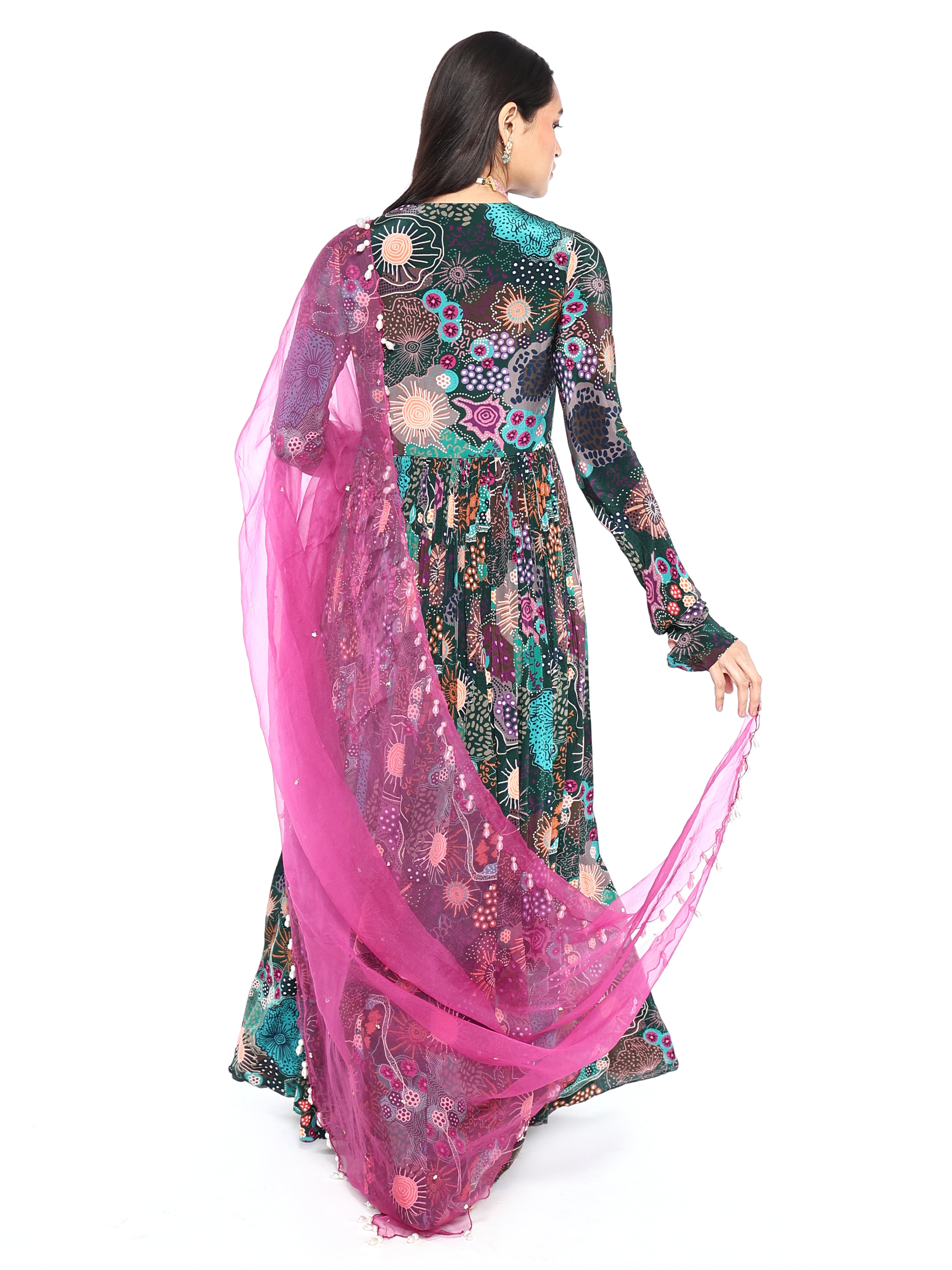 Gown Anarkali with Dupatta