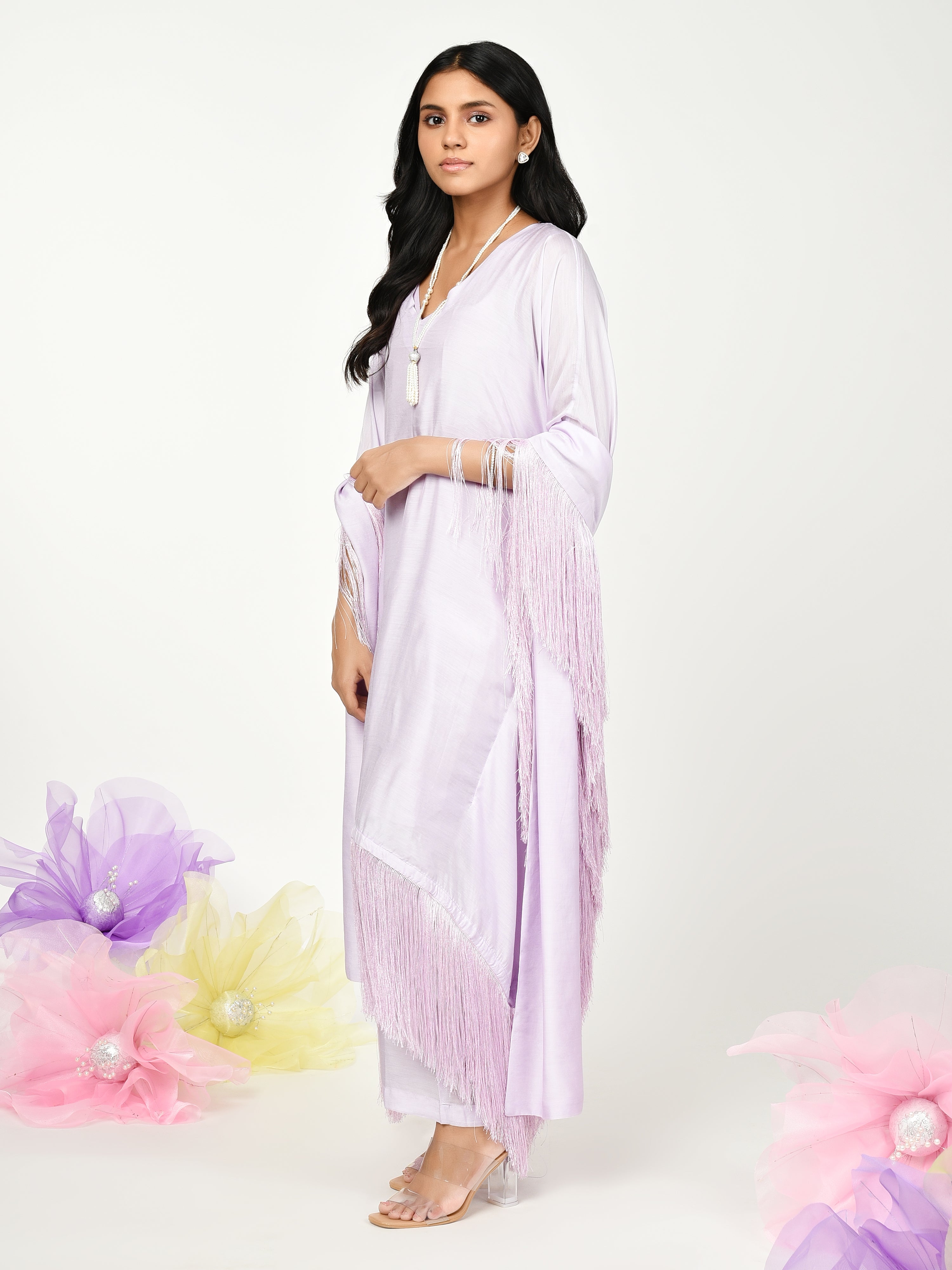 Purple Kaftan Set