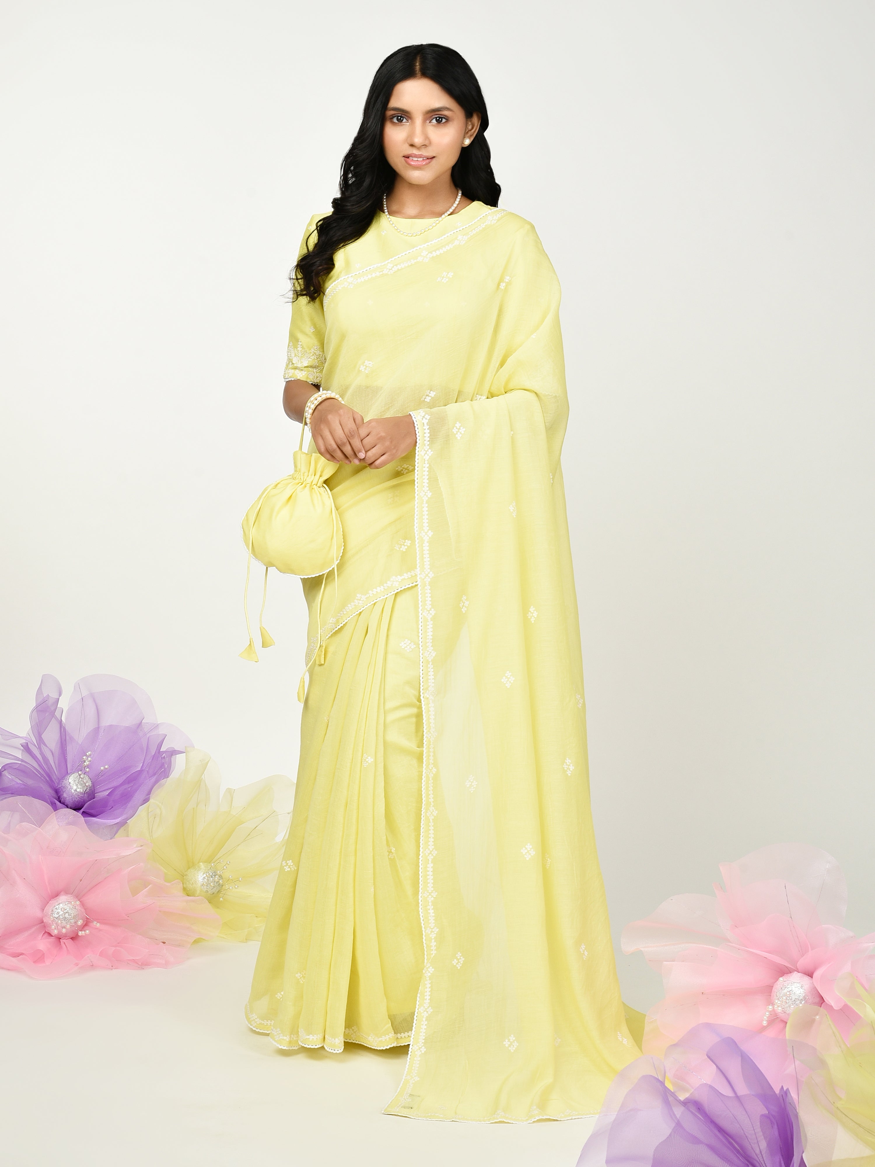 Yellow Saree Set