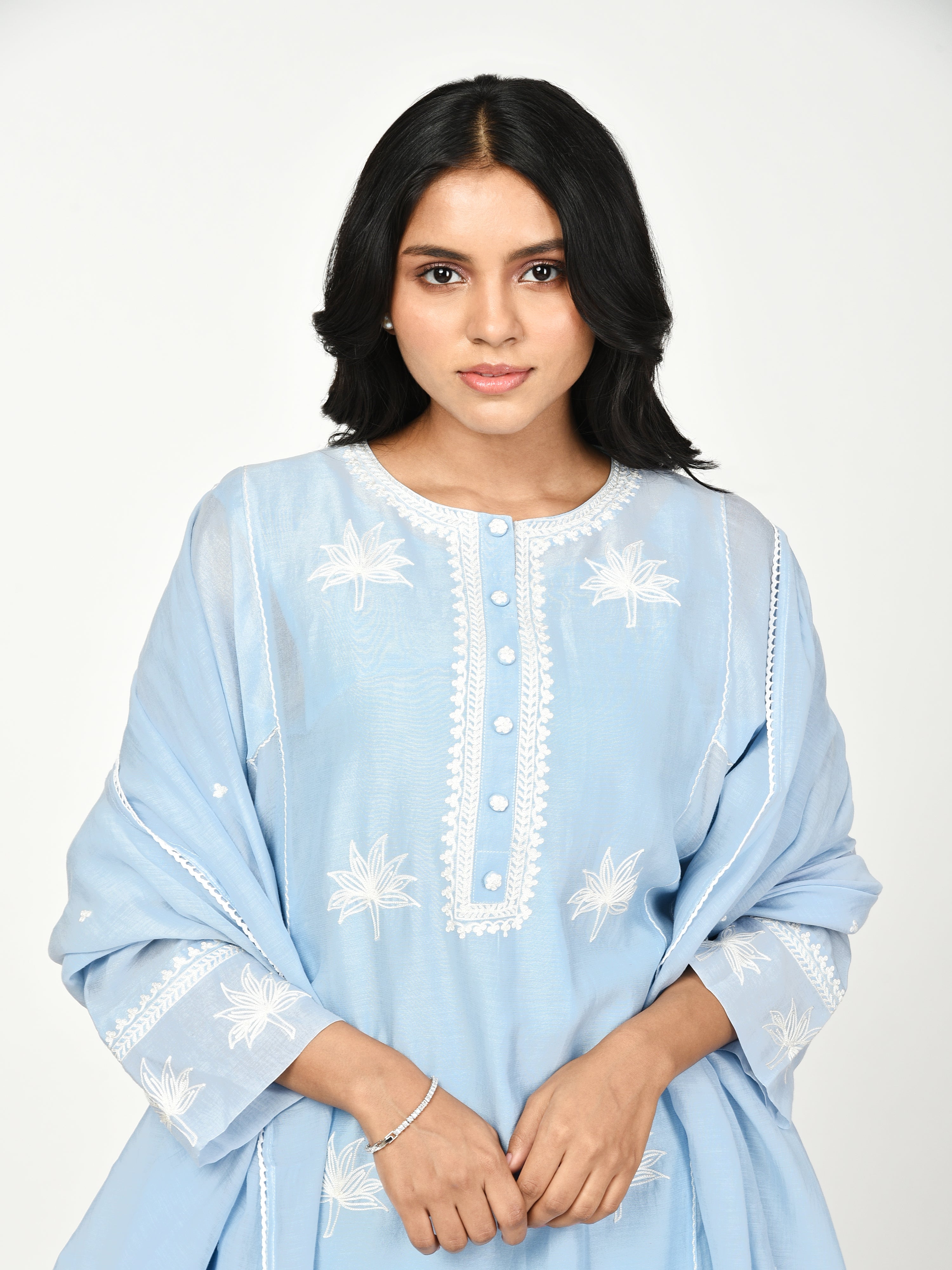 Blue Kali kurta set