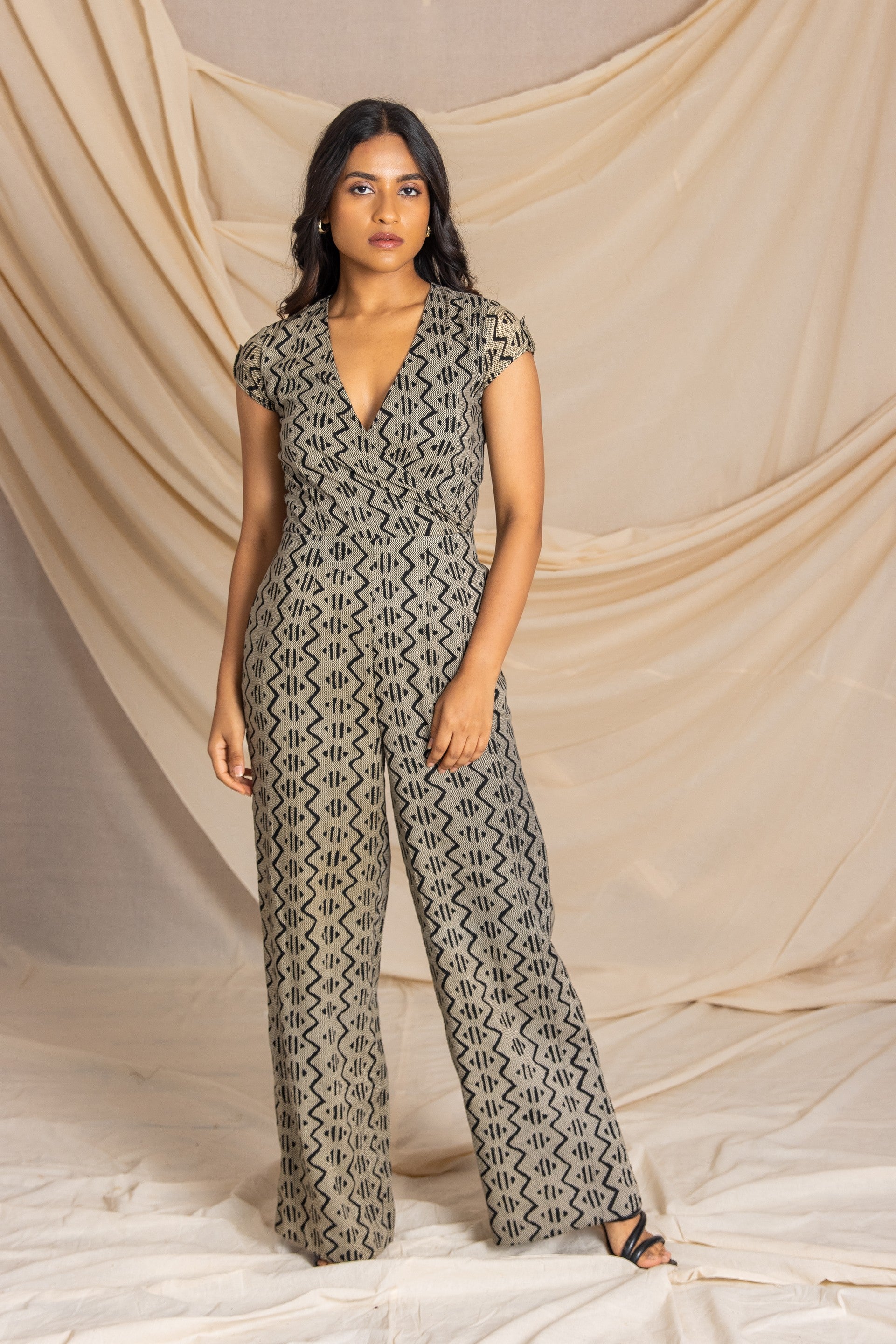 Overlap jumpsuit