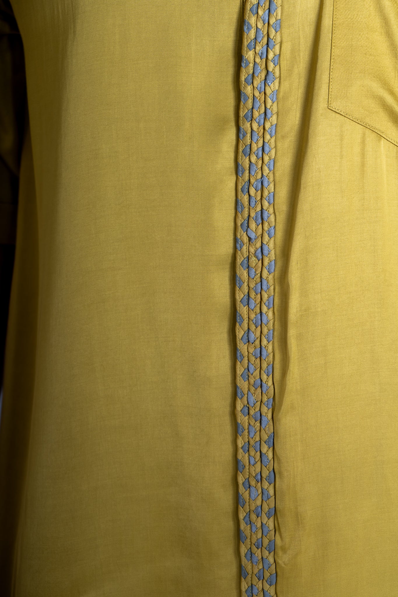 Yellow-Green Braid Shirt