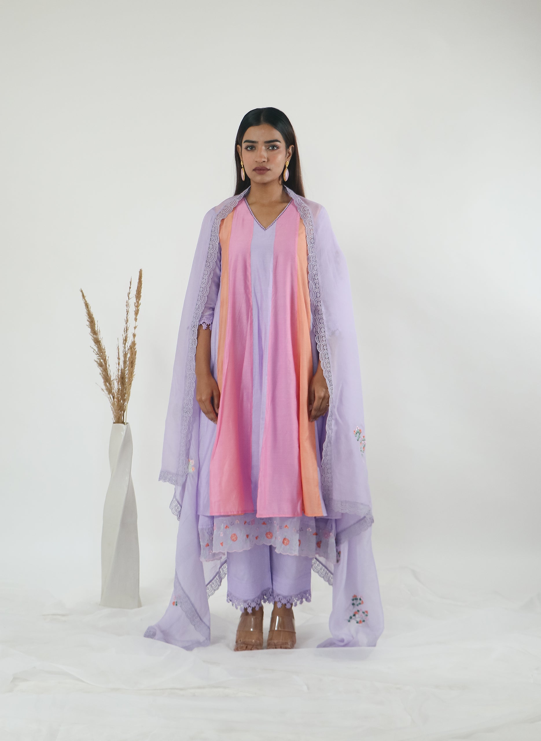 Rainbow Kulfi Anarkali Set Of 3