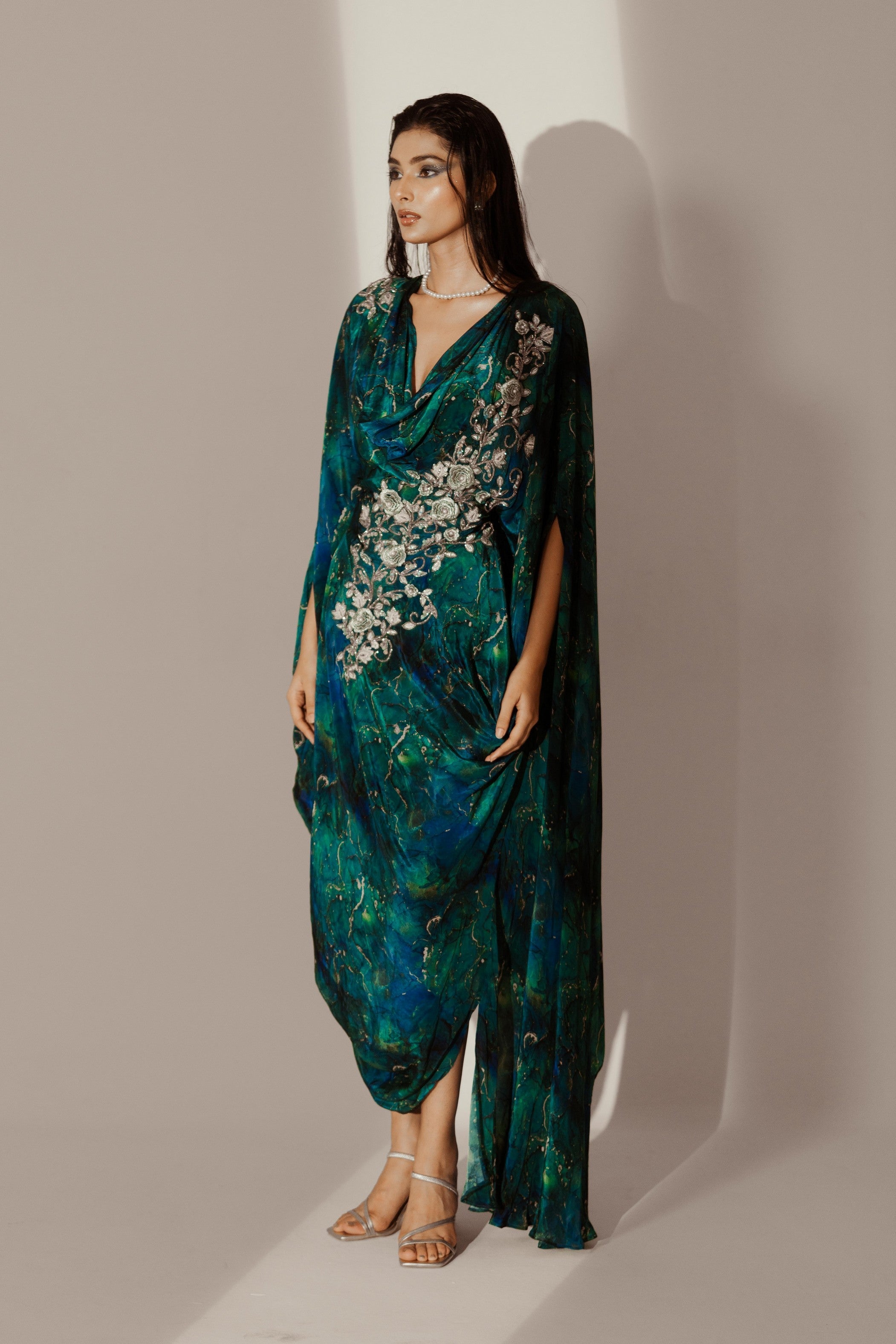 Abstract Print Kaftaan