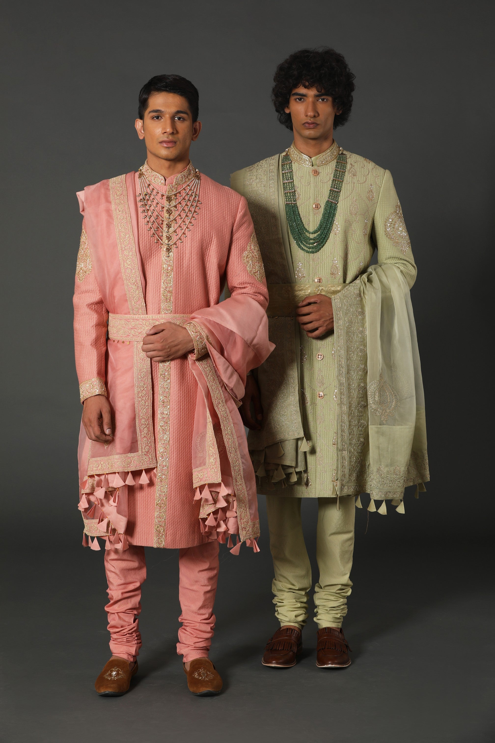 Old Rose Sherwani Set